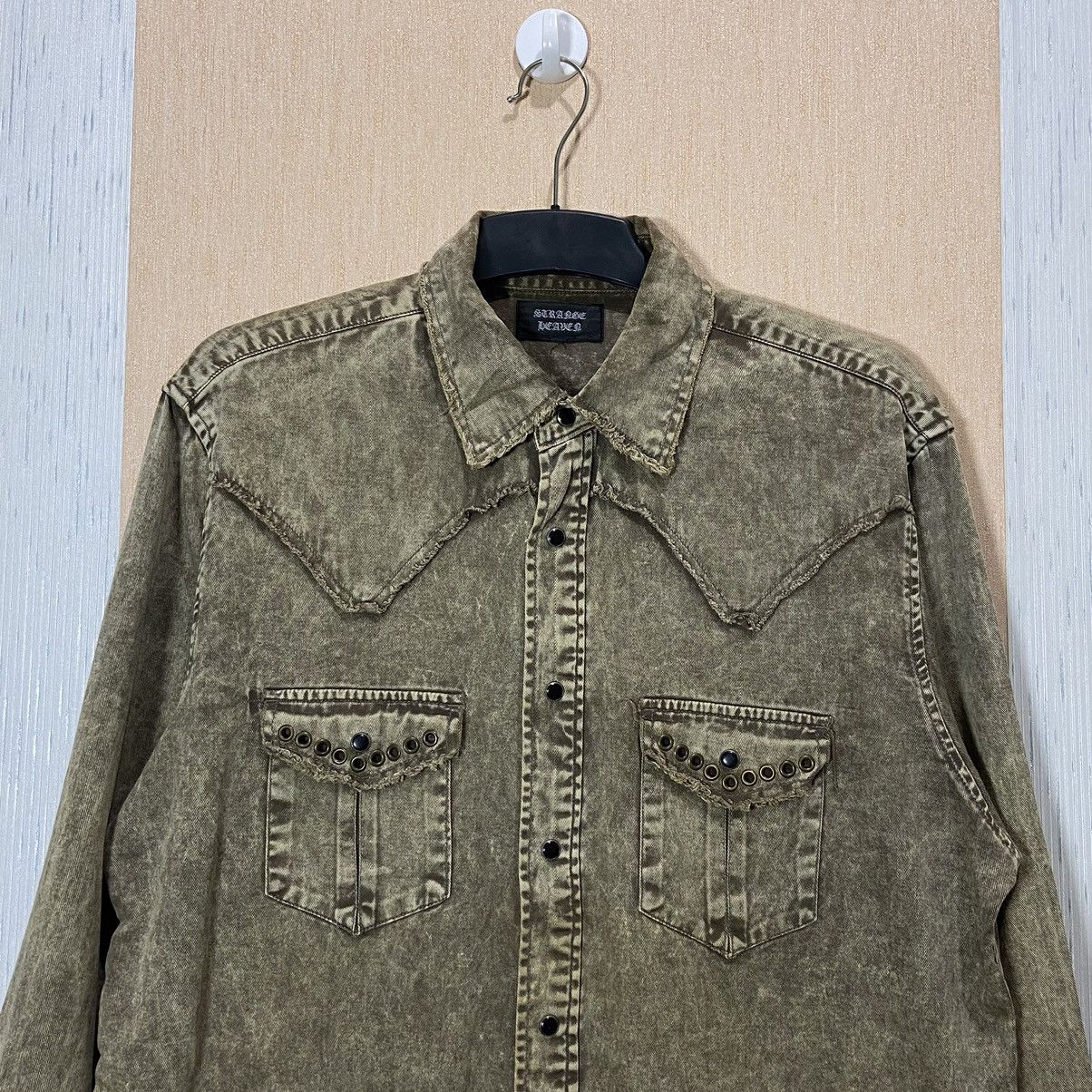 Japanese Brand Distressed strage heaven studed KMRii Style shirt Size US M / EU 48-50 / 2 - 3 Thumbnail