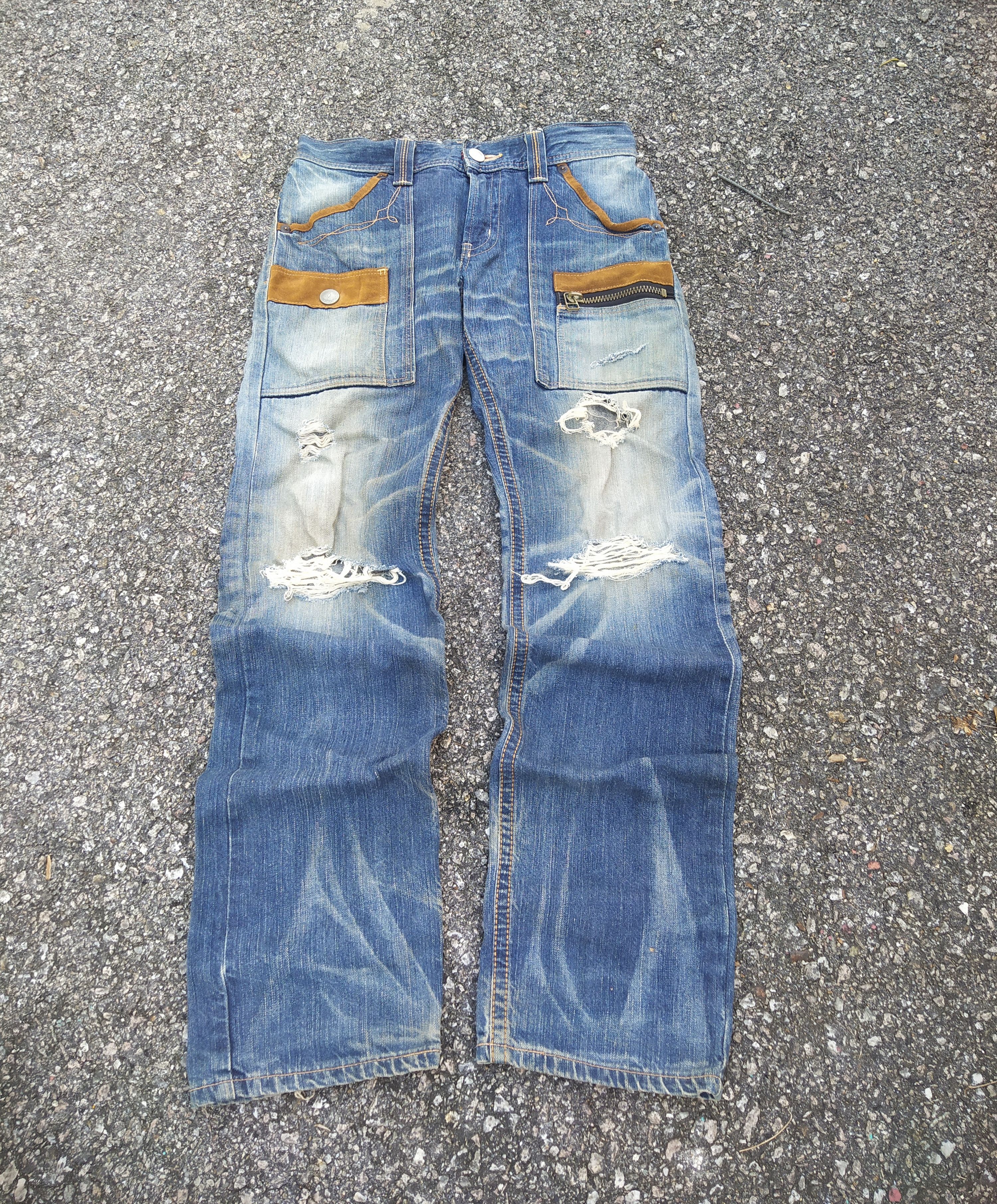 Edwin EDWIN XV "Exclusive Vintage" Distressed Wester Jeans Size US 31 - 1 Thumbnail