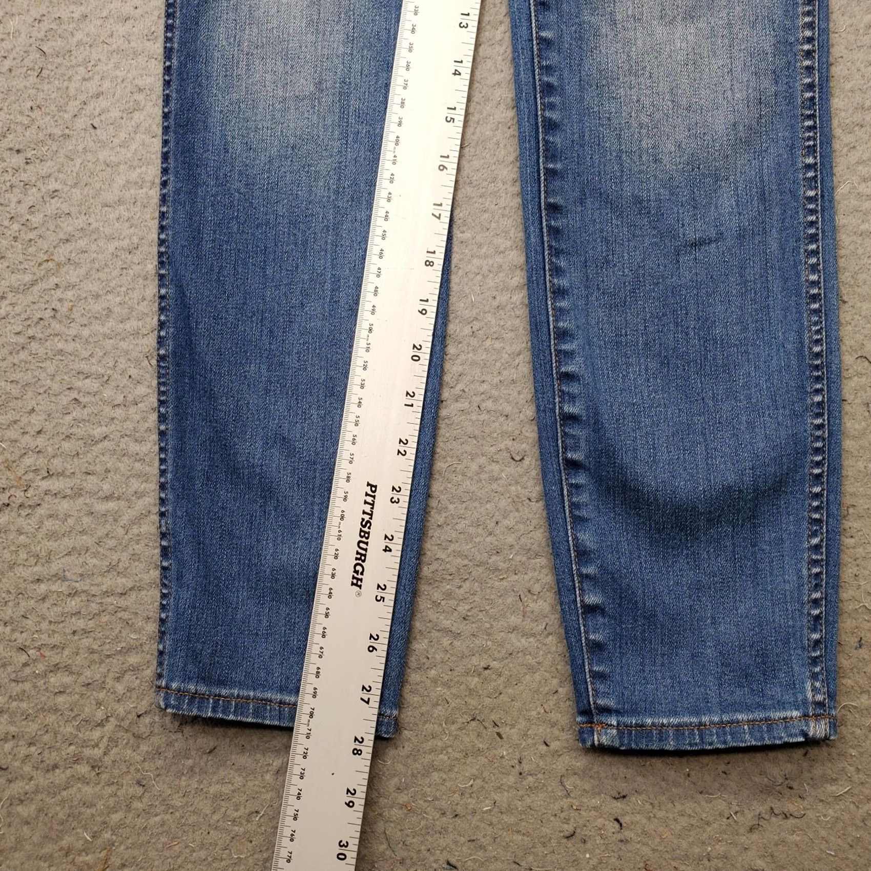 Madewell Madewell Skinny Jeans Womens 28 Blue Denim Stretch Faded Whiskered 10" High Rise Jeans Womens 28 Blue Denim Stretch Skinny Size 28" / US 6 / IT 42 - 4 Thumbnail