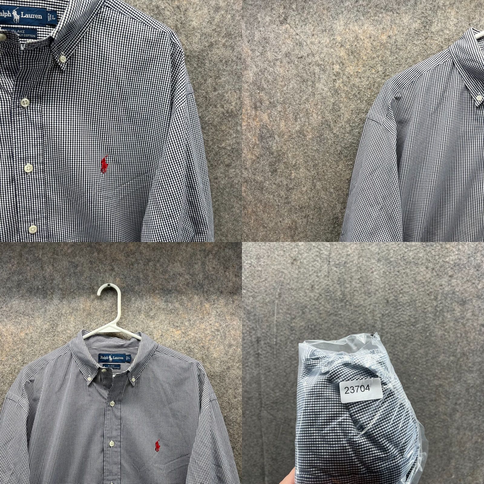 Polo Ralph Lauren Polo Ralph Lauren Shirt Men Large Adult Blue Casual Button Down Blake Windowpane Size US L / EU 52-54 / 3 - 8 Thumbnail