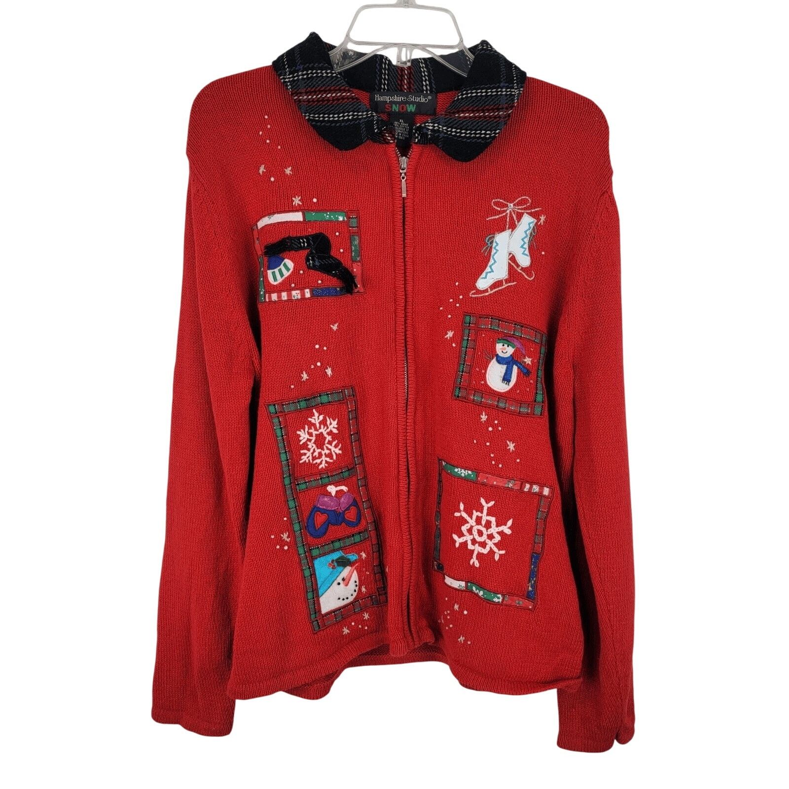 Other Designer Originals Studio Joy Red Christmas Sweater | 22/XL Size XL / US 12-14 / IT 48-50 - 3 Thumbnail