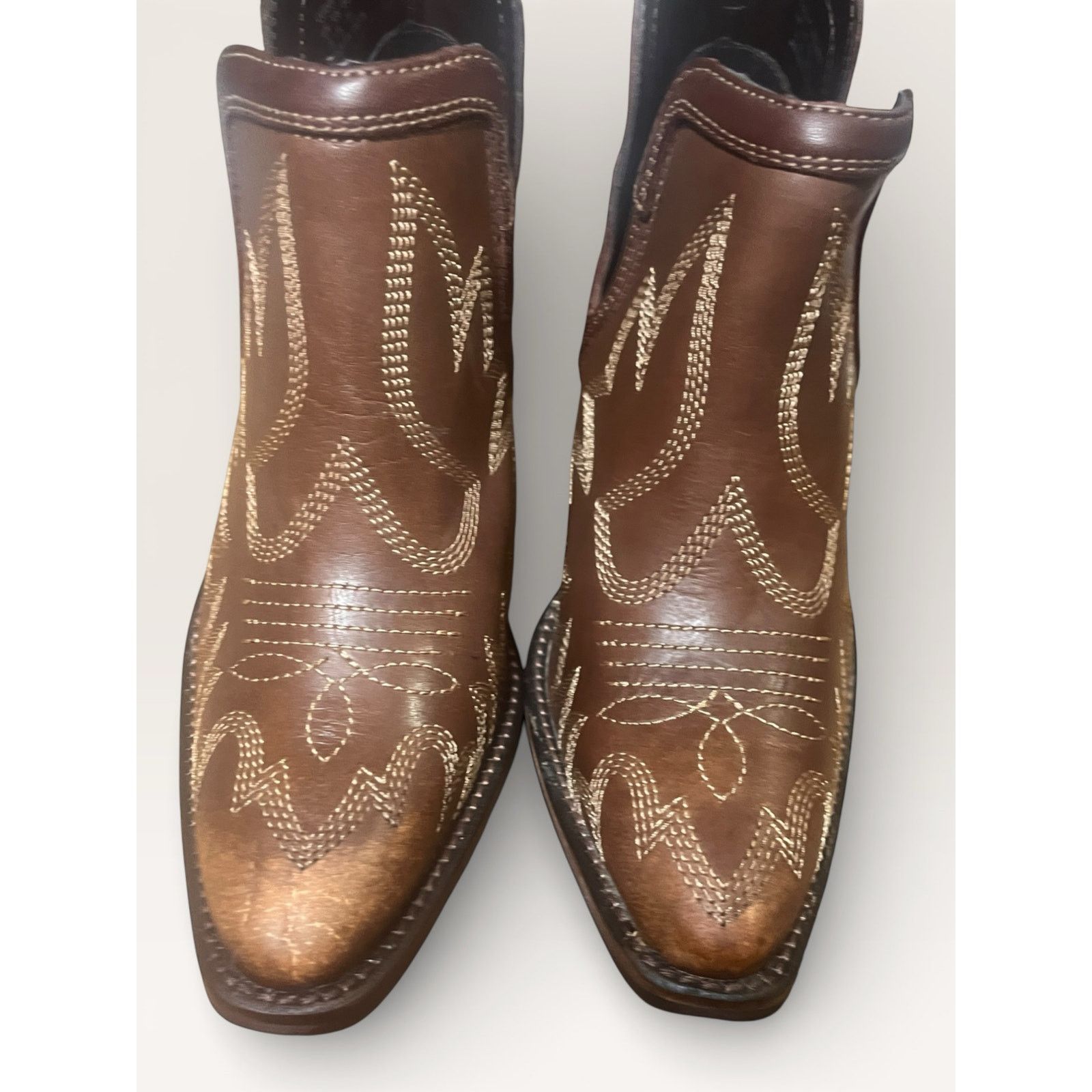 Other Myra Dixon Ankle Boot Leather Western Size 6 Heel 2.5" Size US 6 / IT 36 - 2 Thumbnail