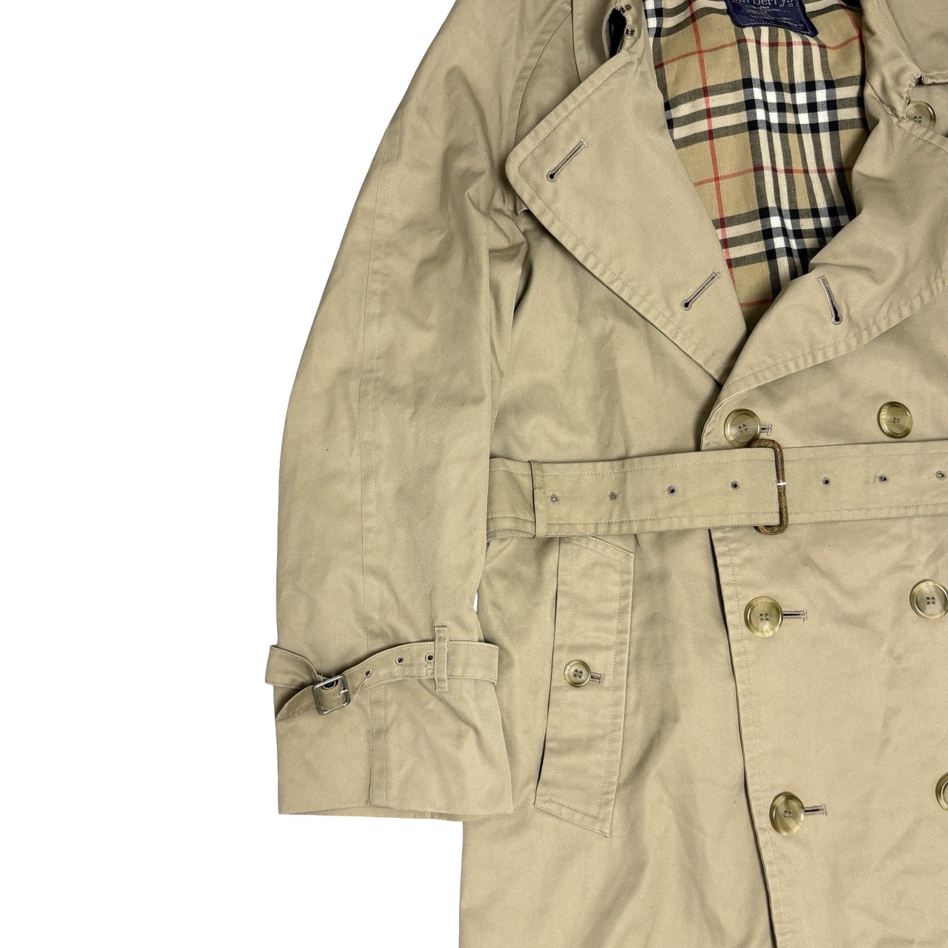 Burberry Vintage Burberry Trench Coat 80s Made In England Nova Check Size US L / EU 52-54 / 3 - 6 Thumbnail