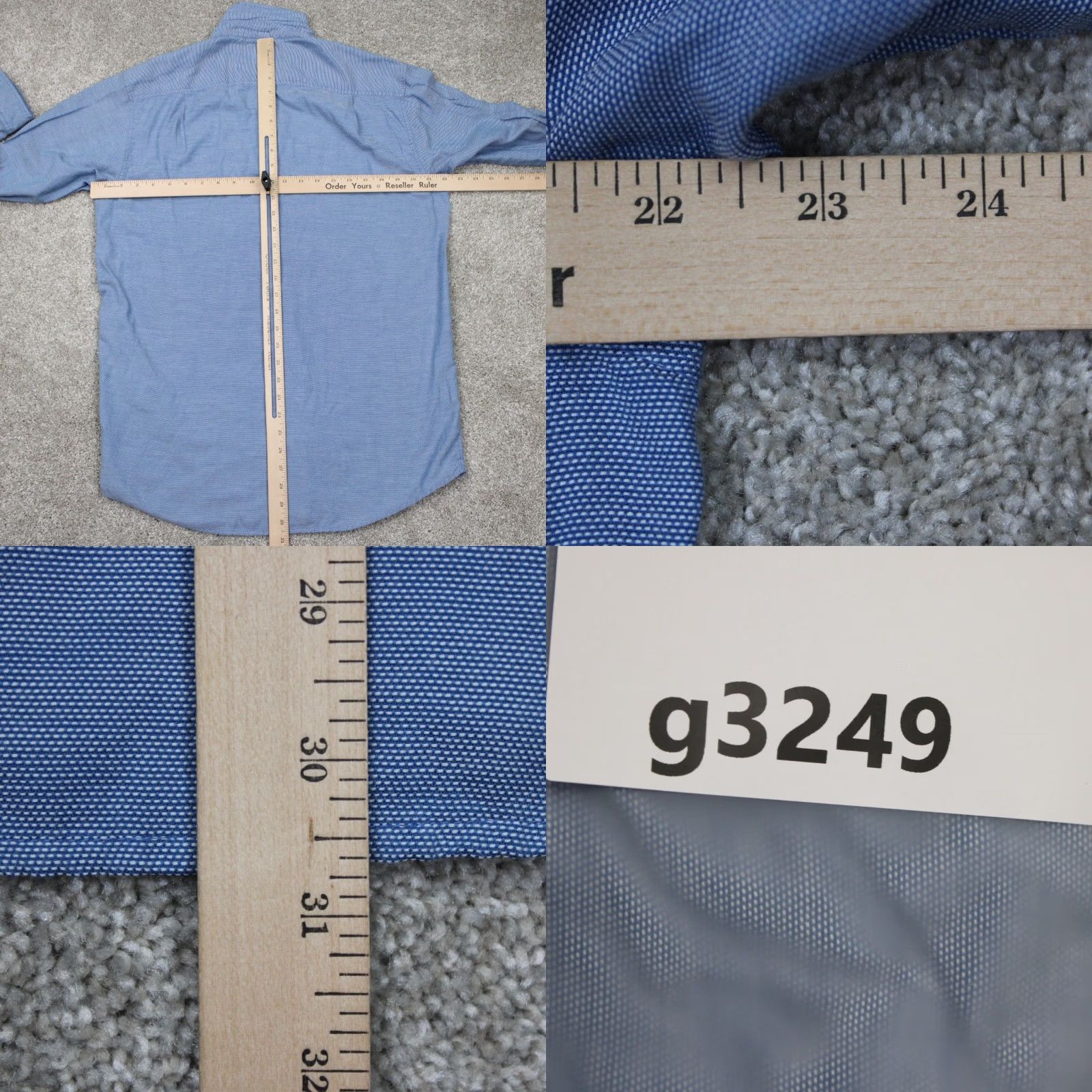 ExOfficio ExOfficio Insect Shield Shirt Mens Medium Blue Cotton/Poly L/S Repellent Apparel Shirt Size US M / EU 48-50 / 2 - 9 Thumbnail