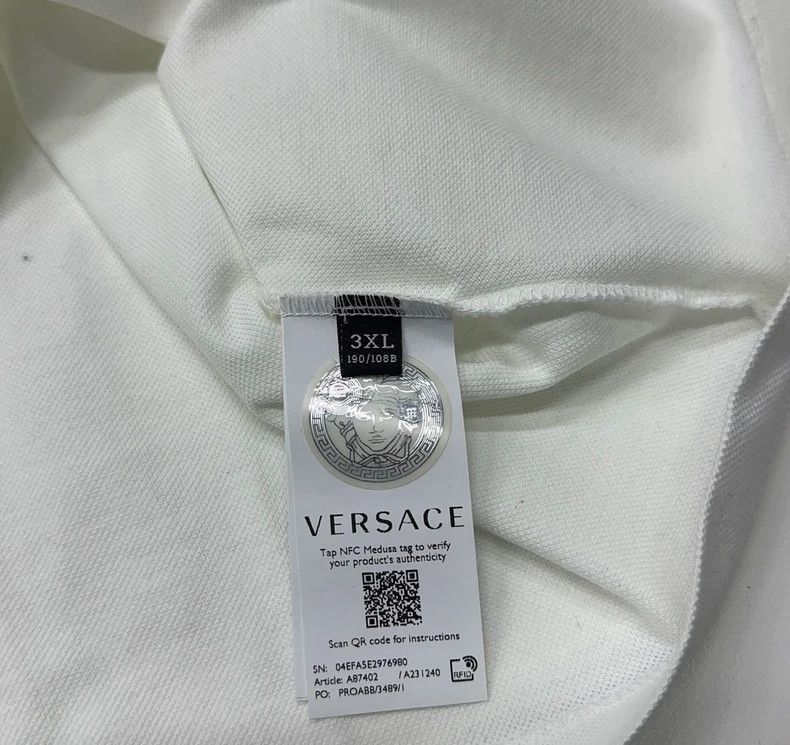 Other Versace Printed half-sleeved polo shirt Size US XXL / EU 58 / 5 - 4 Thumbnail