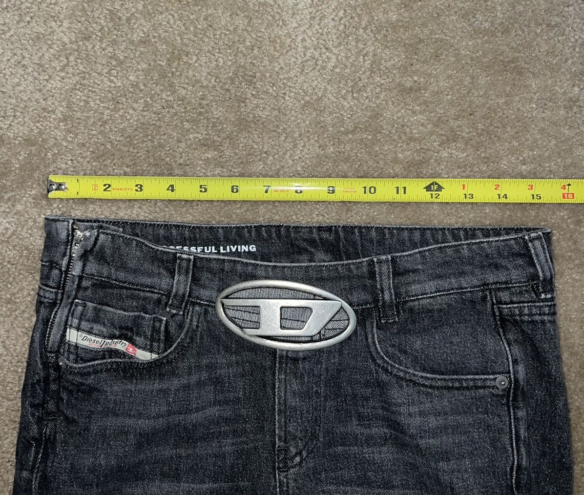 Diesel Diesel D- ebbey Bootcut Metal D Buckle Jeans Size 30" / US 8 / IT 44 - 7 Thumbnail