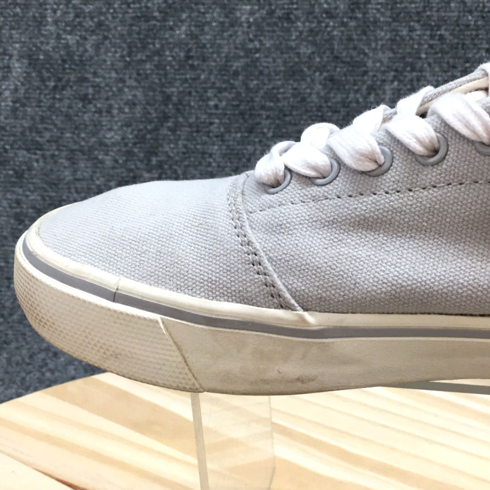 Toms TOMS Shoes Womens 6.5 Fenix Casual Low Top Sneakers Gray Fabric Lace Up Size M / US 6-8 / IT 42-44 - 3 Thumbnail
