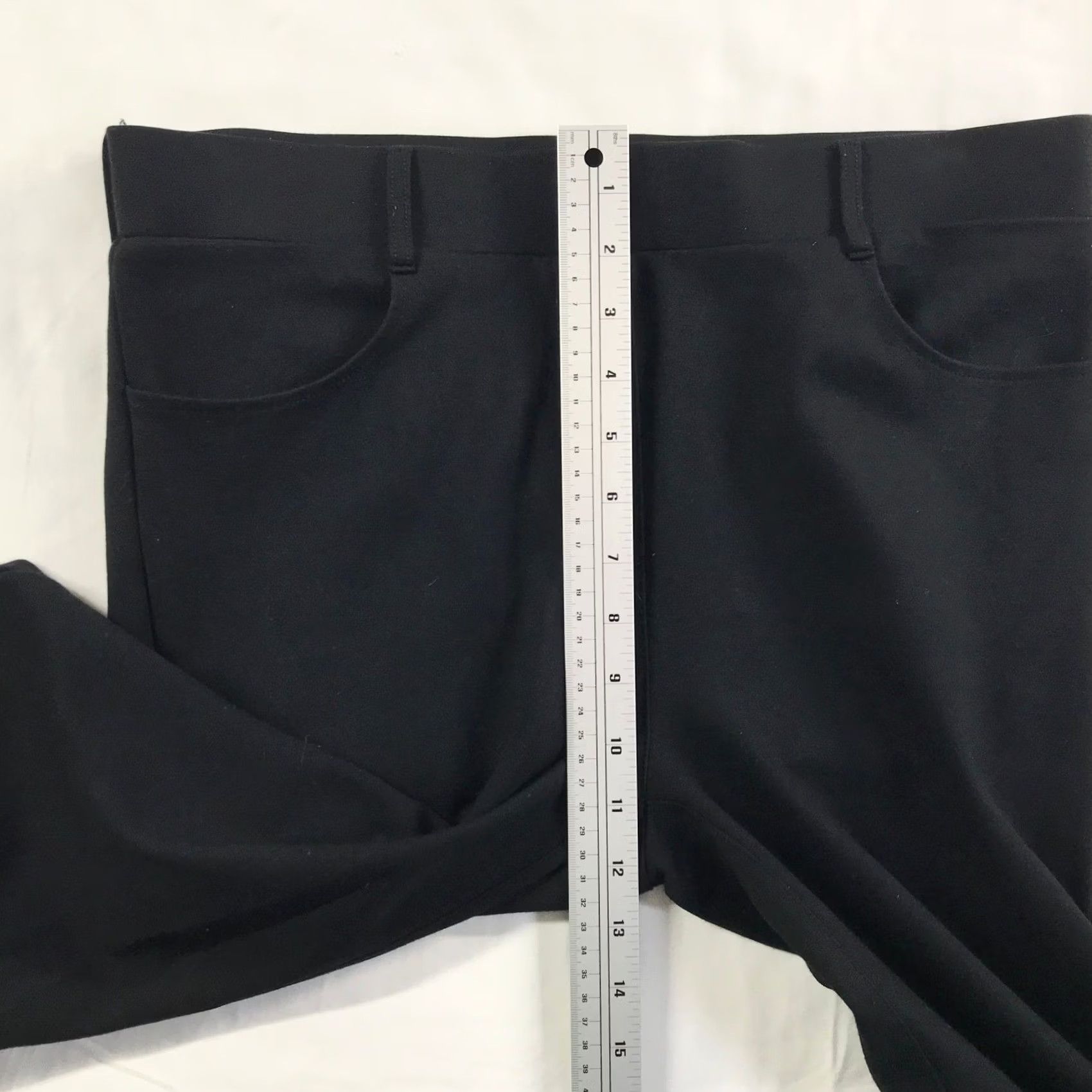 Vintage Betabrand Dress Pant Yoga Pants Black Straight Leg Womens L Large 30x30 W1429-BK Size 36" / US 14 / IT 50 - 3 Thumbnail