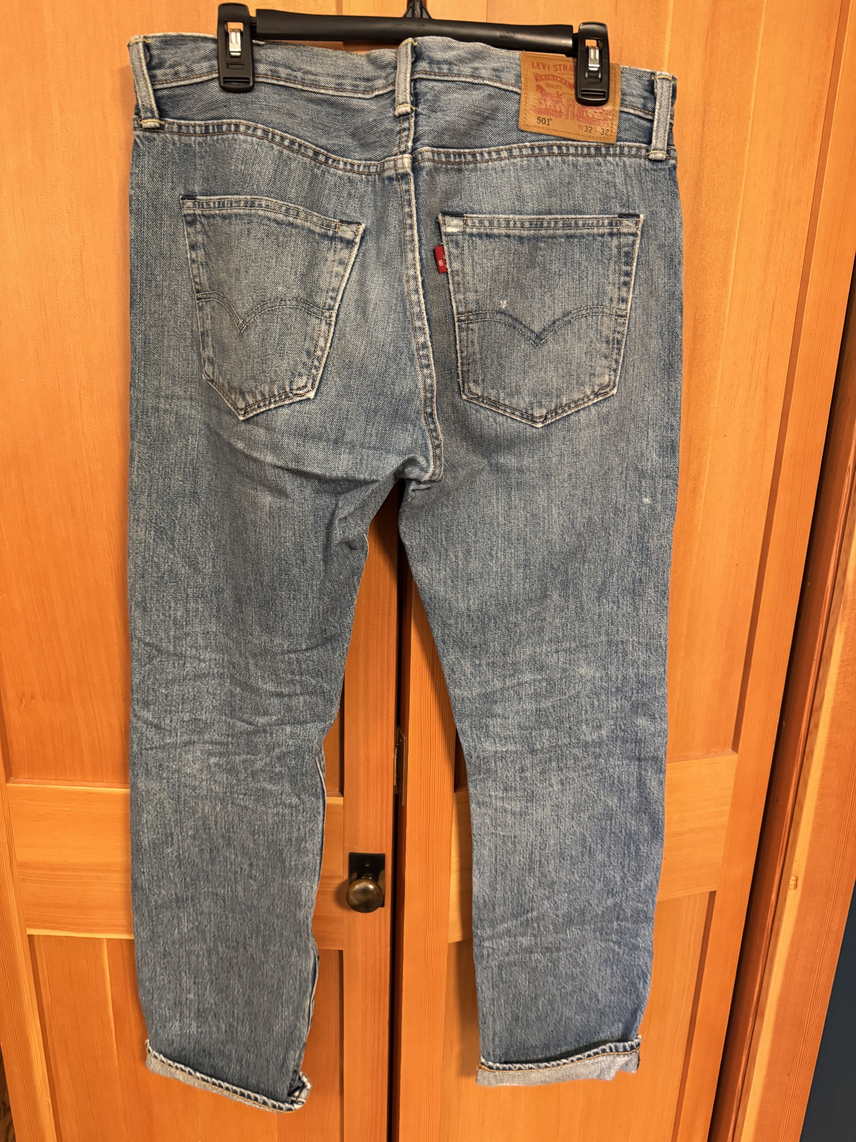 Levi's Levi's 501 32x32 Lt.Blue, Button Fly Cone Denim Non-selvedge Size US 32 / EU 48 - 6 Thumbnail
