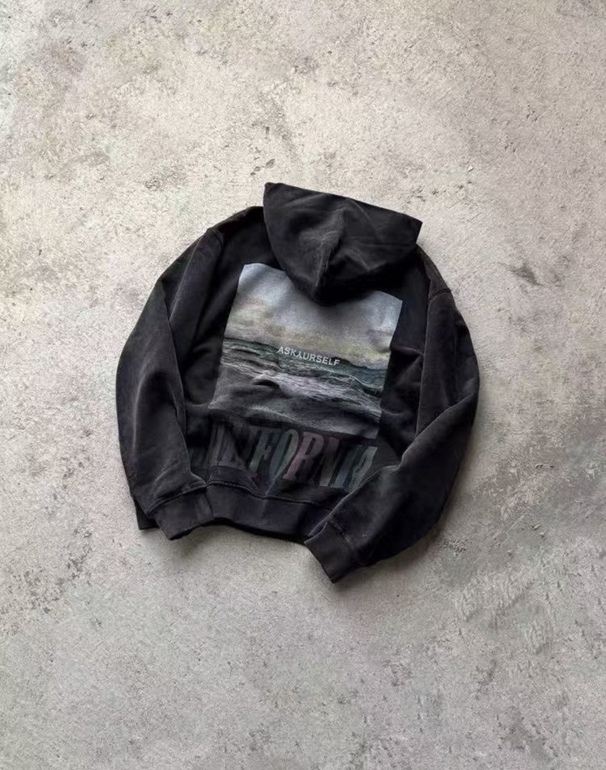 Askyurself Askyurself California Landscape Washed Black Hoodie Size US S / EU 44-46 / 1 - 4 Thumbnail