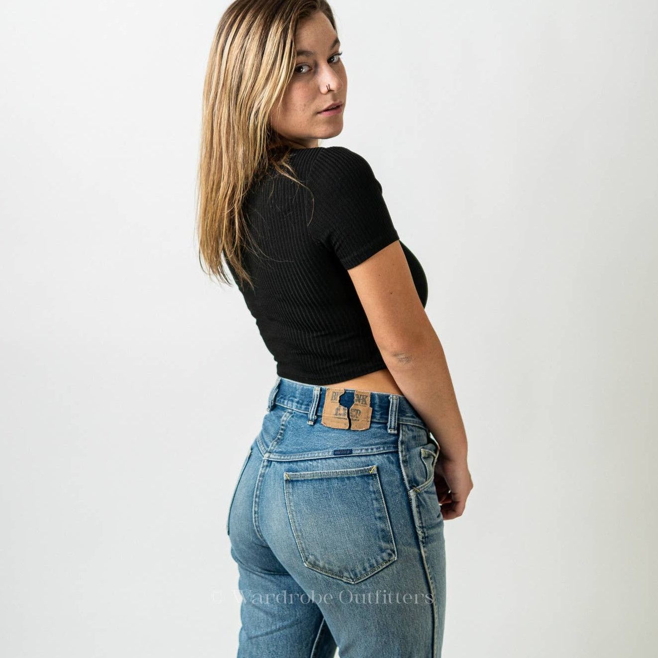 Vintage 70’s Vintage Big Yank Rockabilly Western Bootcut Denim Jeans Size US 30 / EU 46 - 11 Thumbnail