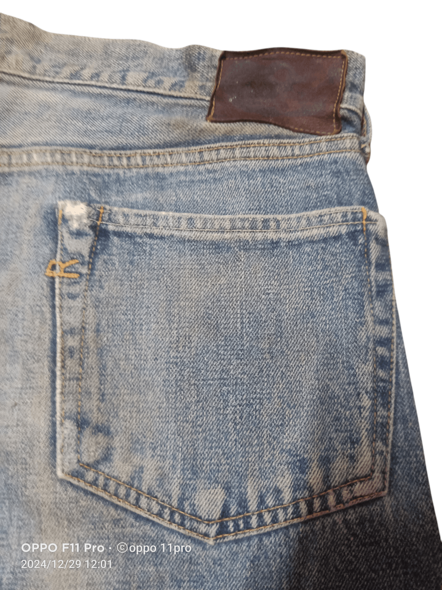 45rpm × Japanese Brand 45 Rpm Denim SunFaded Vintage Distressdenim Size US 34 / EU 50 - 2 Thumbnail
