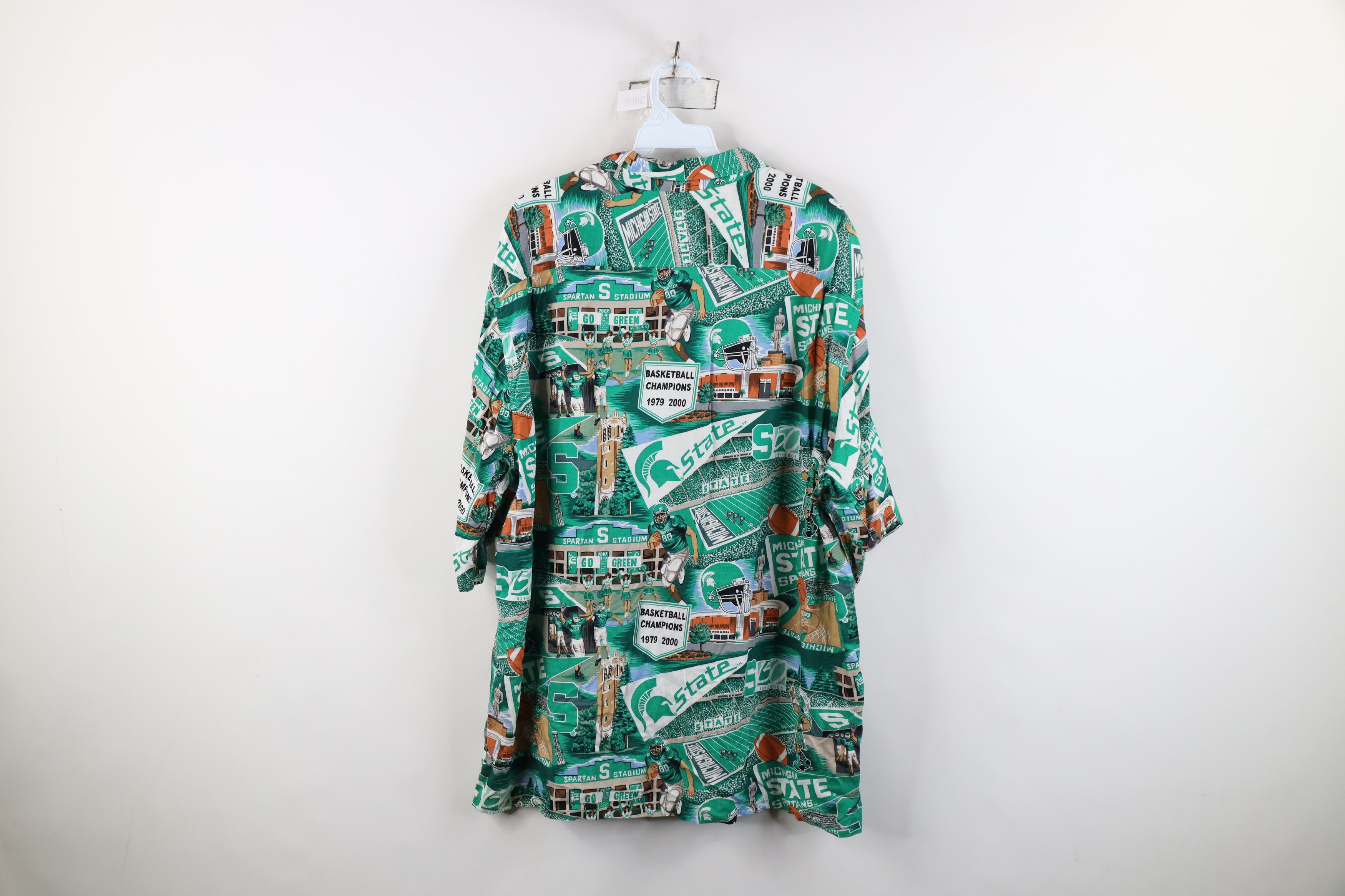 Reyn Spooner Vintage Y2K 2000 Reyn Spooner University Sports Button Shirt Size US XL / EU 56 / 4 - 9 Thumbnail