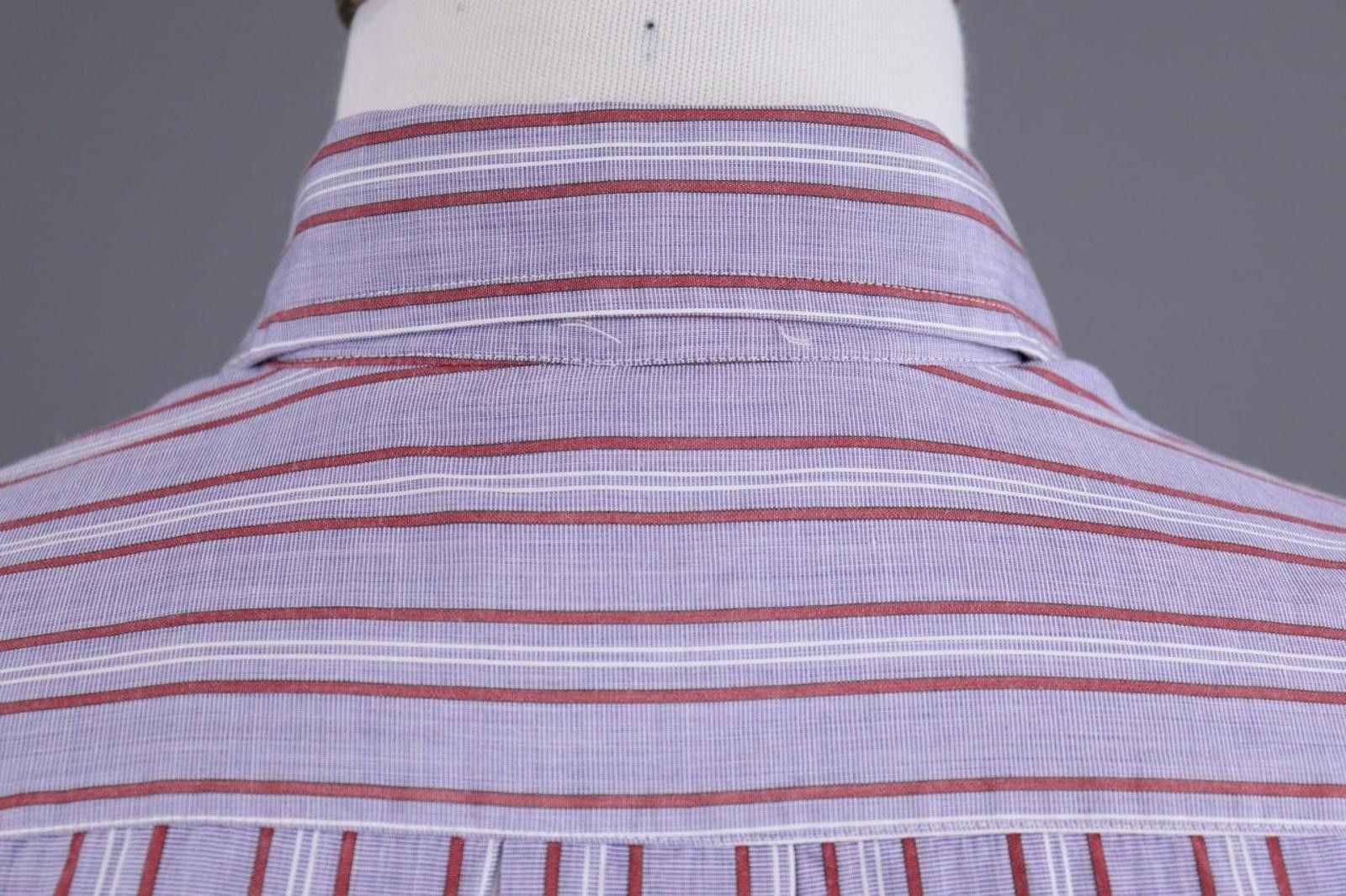 Givenchy Givenchy Gentelman Paris Blue Stripe Shirt Size 37 / 14 Size US M / EU 48-50 / 2 - 11 Thumbnail