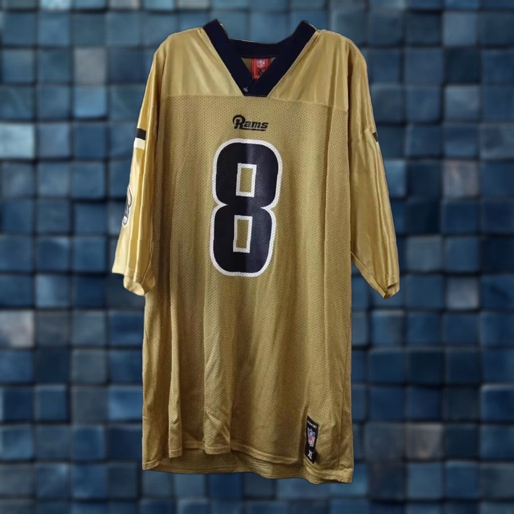 NFL Reebok NFL Jersey Men's L.A. St. Louis Rams #8 Sam Bradford Football XL Gold Size US XL / EU 56 / 4 - 1 Thumbnail