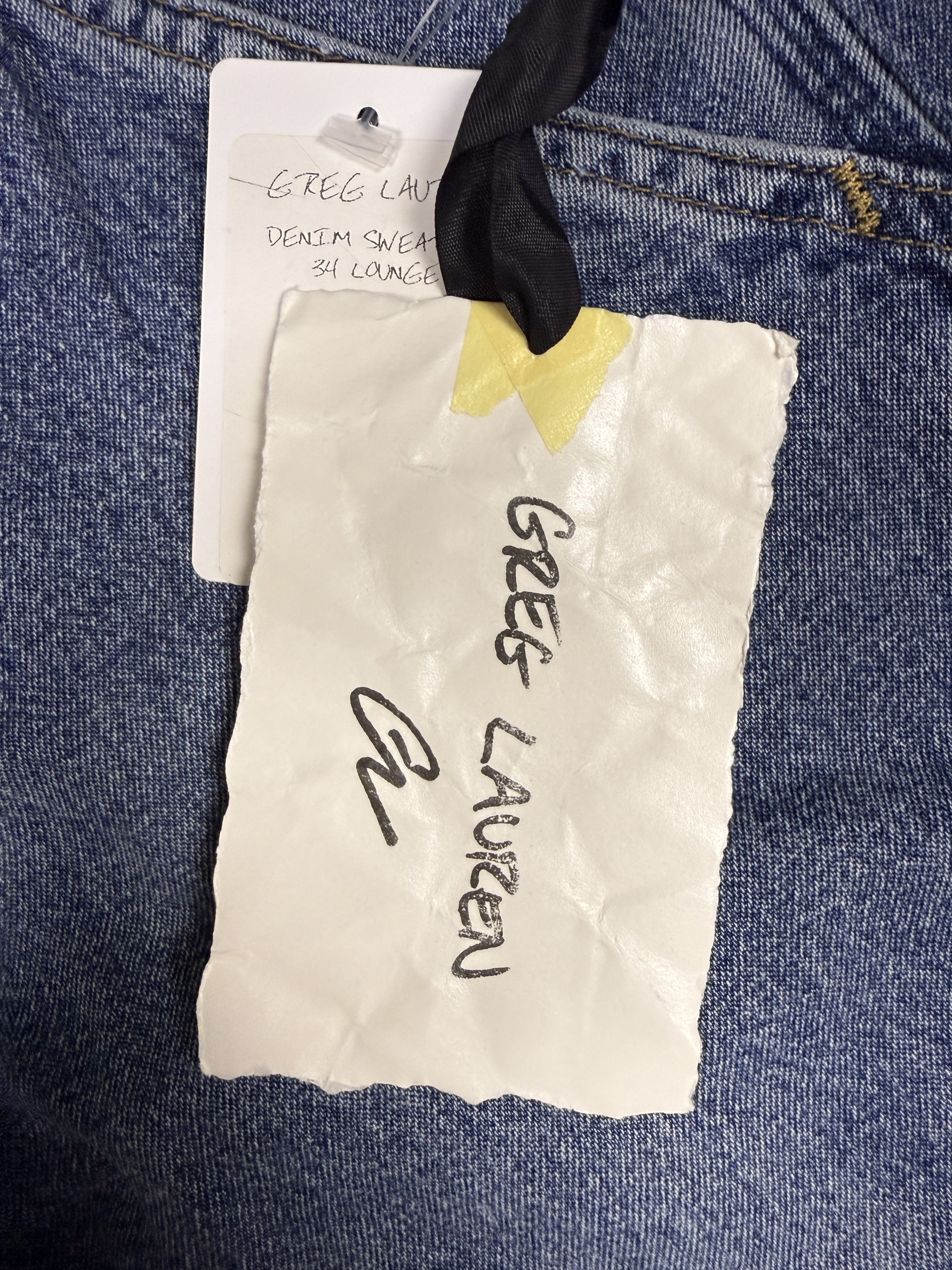 Greg Lauren $1425 Greg Lauren Denim Sweater 34 Lounge Pants Size US 32 / EU 48 - 7 Thumbnail