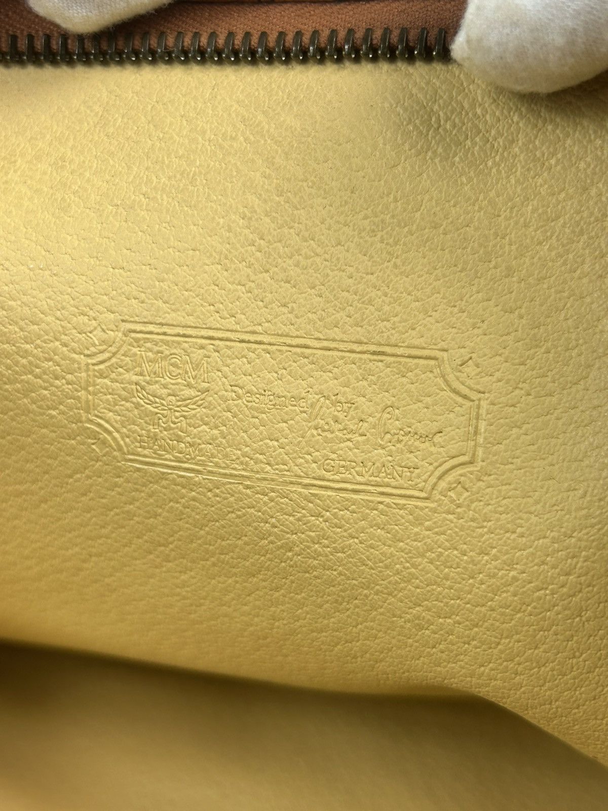 MCM MCM Cognac Leather Clutch Bag Size ONE SIZE - 6 Thumbnail