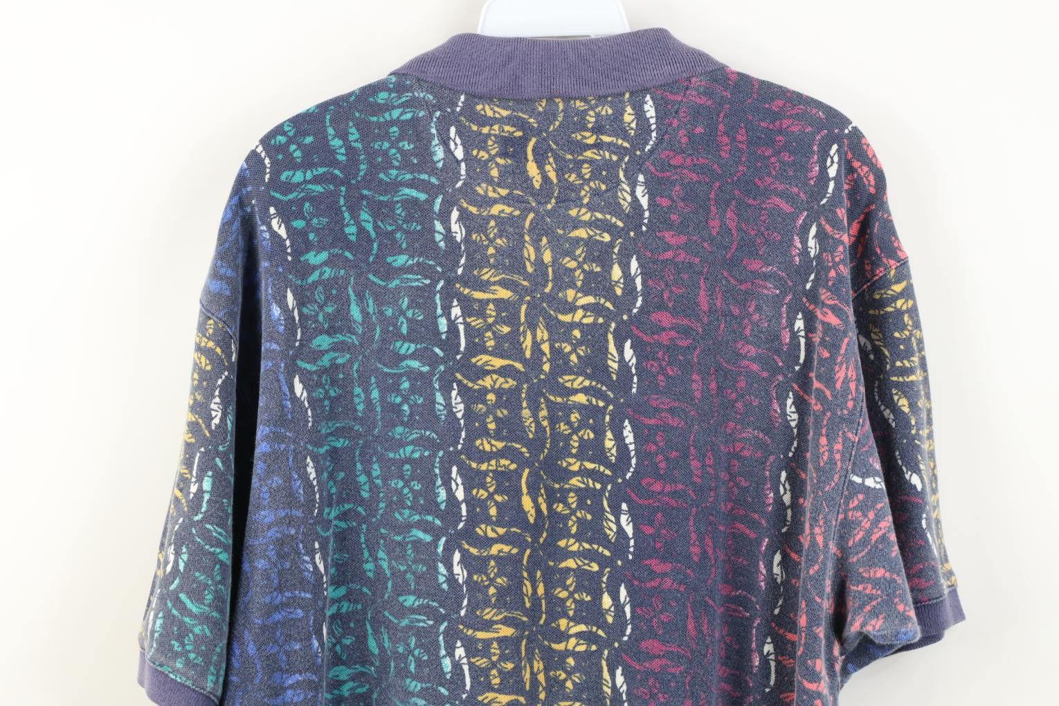 Eddie Bauer Vintage 90s Eddie Bauer Geometric Collared Golf Polo Shirt Size US L / EU 52-54 / 3 - 10 Thumbnail
