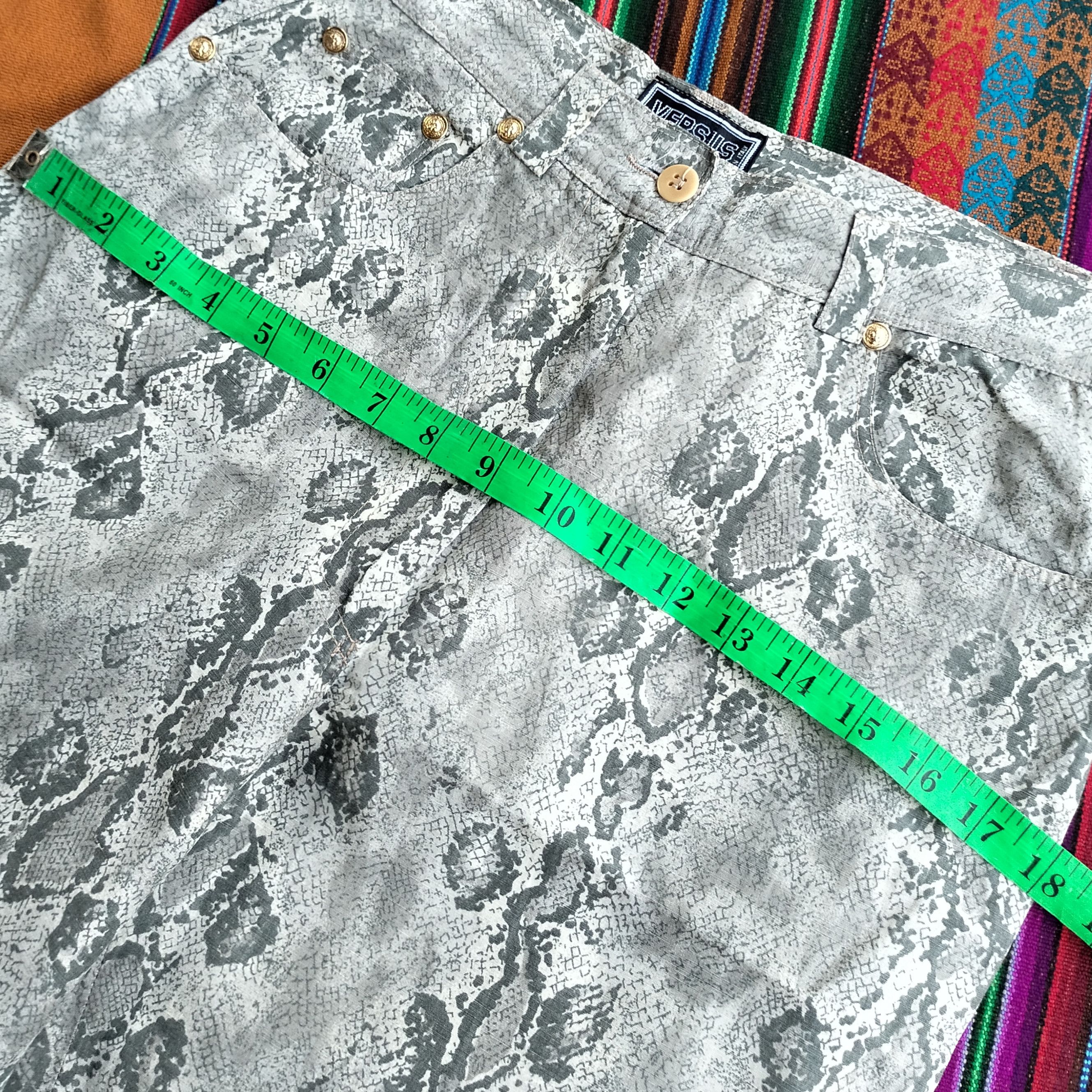 Versace Versace phyton skin pattern zipp leg pants Size 27" / US 4 / IT 40 - 14 Thumbnail