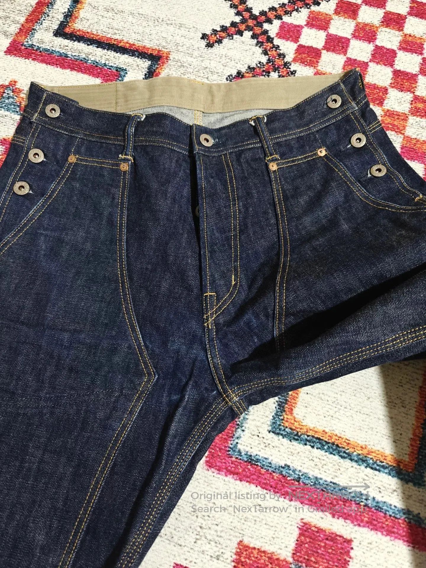 Denim Demon Lil Monster Raw Selvedge Vintage Jeans. Size US 33 - 5 Thumbnail