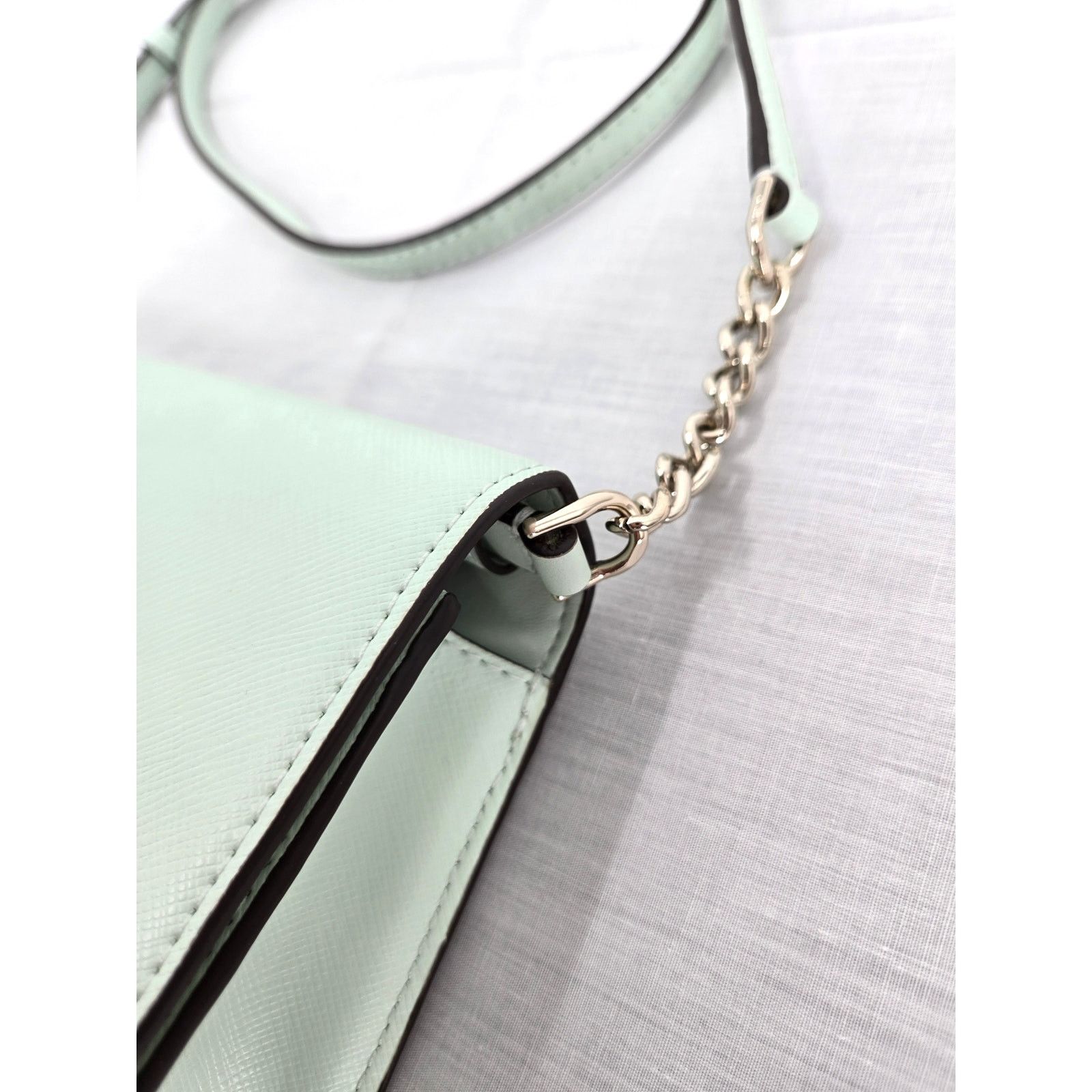 Kate Spade Kate Spade Carson Saffiano Leather Crossbody in Mint Size ONE SIZE - 21 Thumbnail