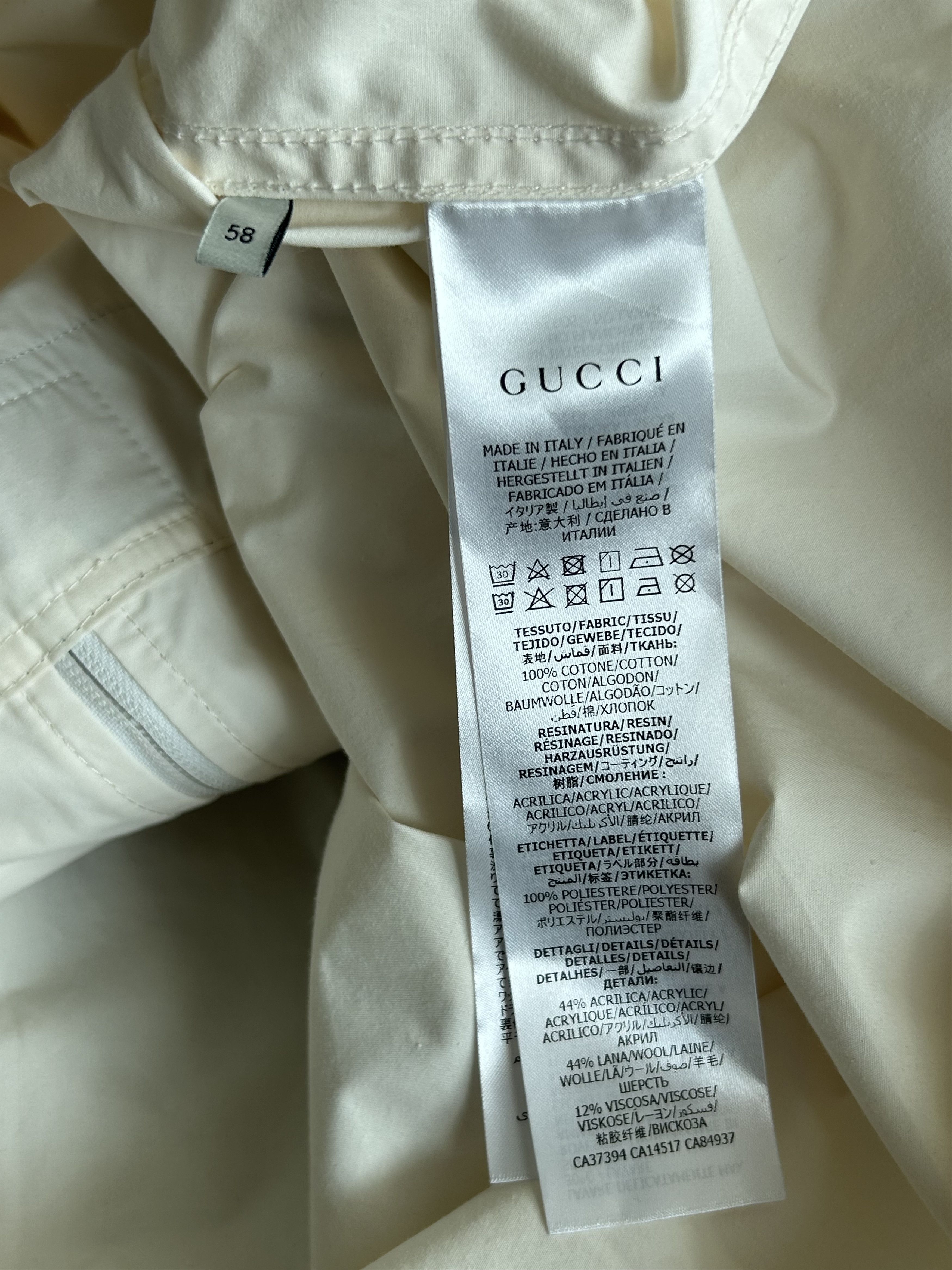 Gucci Gucci White & Multicolor Striped Logo Anorak Size US XXL / EU 58 / 5 - 4 Thumbnail