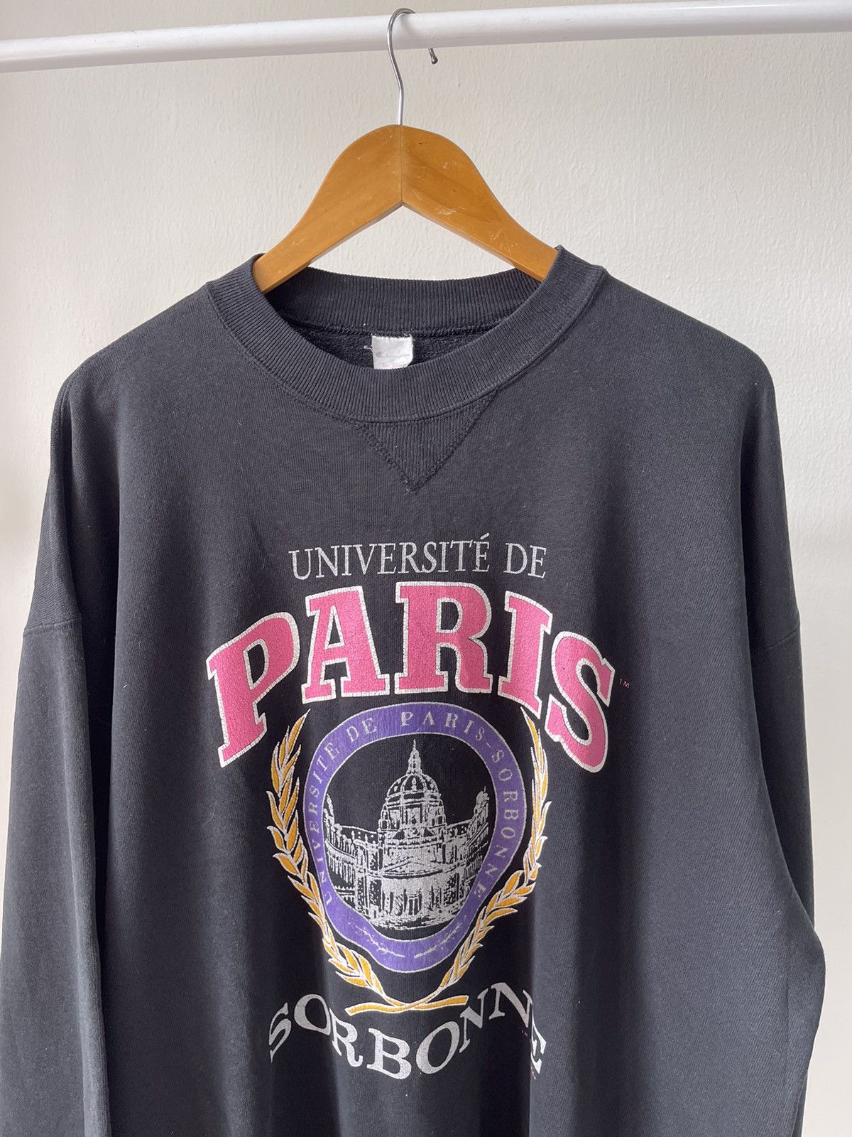 Champion × Vintage 1980s Champion Universite De Paris Sorbonne Sweatshirt Size US XL / EU 56 / 4 - 5 Thumbnail