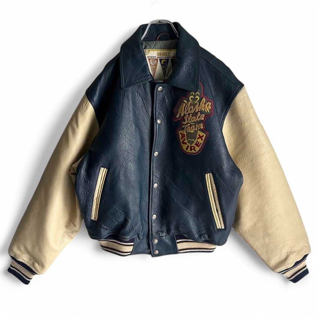 Avirex Avirex - M Alaskan Varsity Jacket Bomber College Leather 80s Size US M / EU 48-50 / 2 - 4 Thumbnail