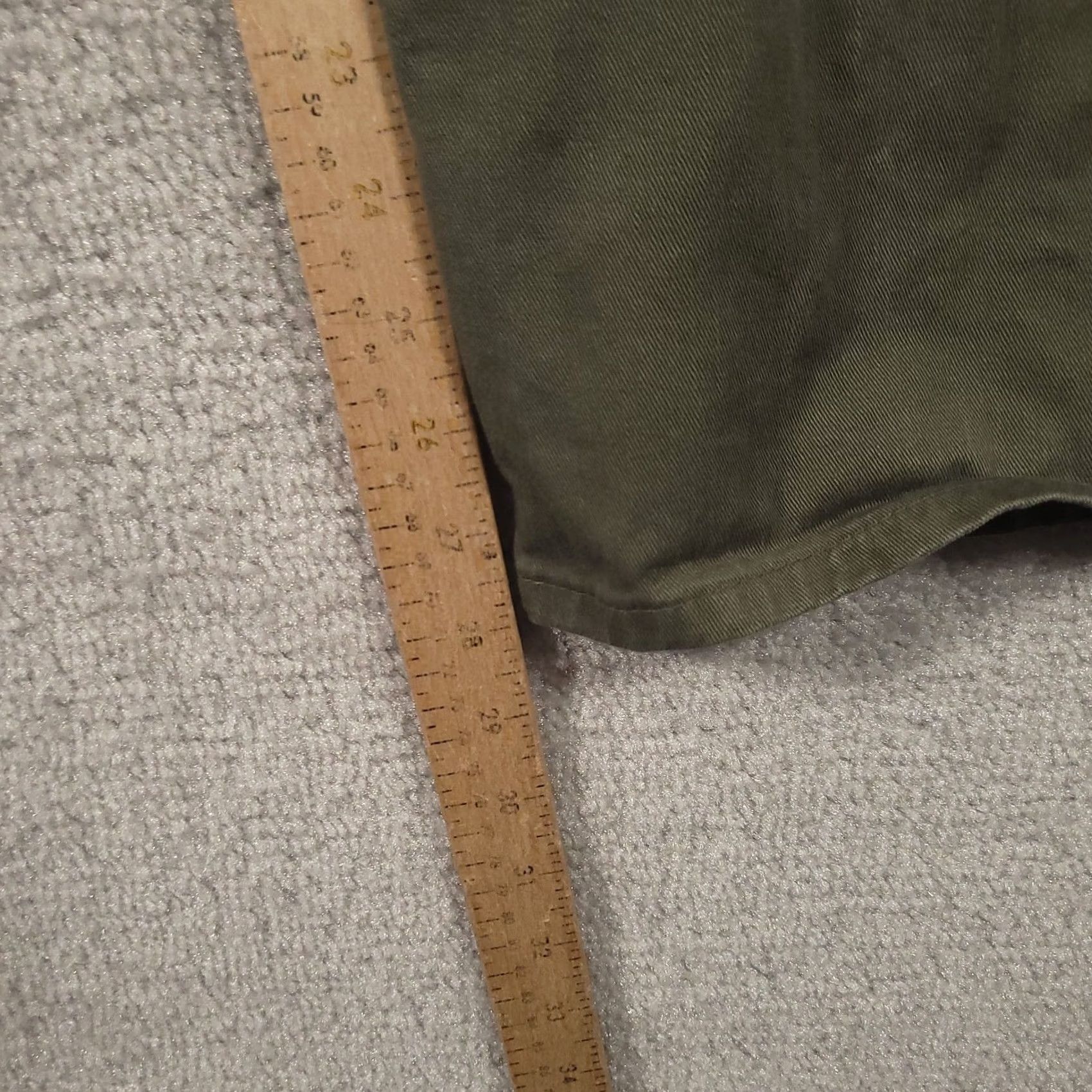 Dockers VINTAGE Dockers Pants Mens 38x29 Olive Green Pleated Baggy Chinos By Levis 90s Size US 38 / EU 54 - 6 Thumbnail