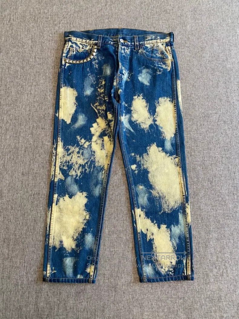Gucci Gucci Tie-dyed printed rivet jeans Size US 32 / EU 48 - 1 Thumbnail