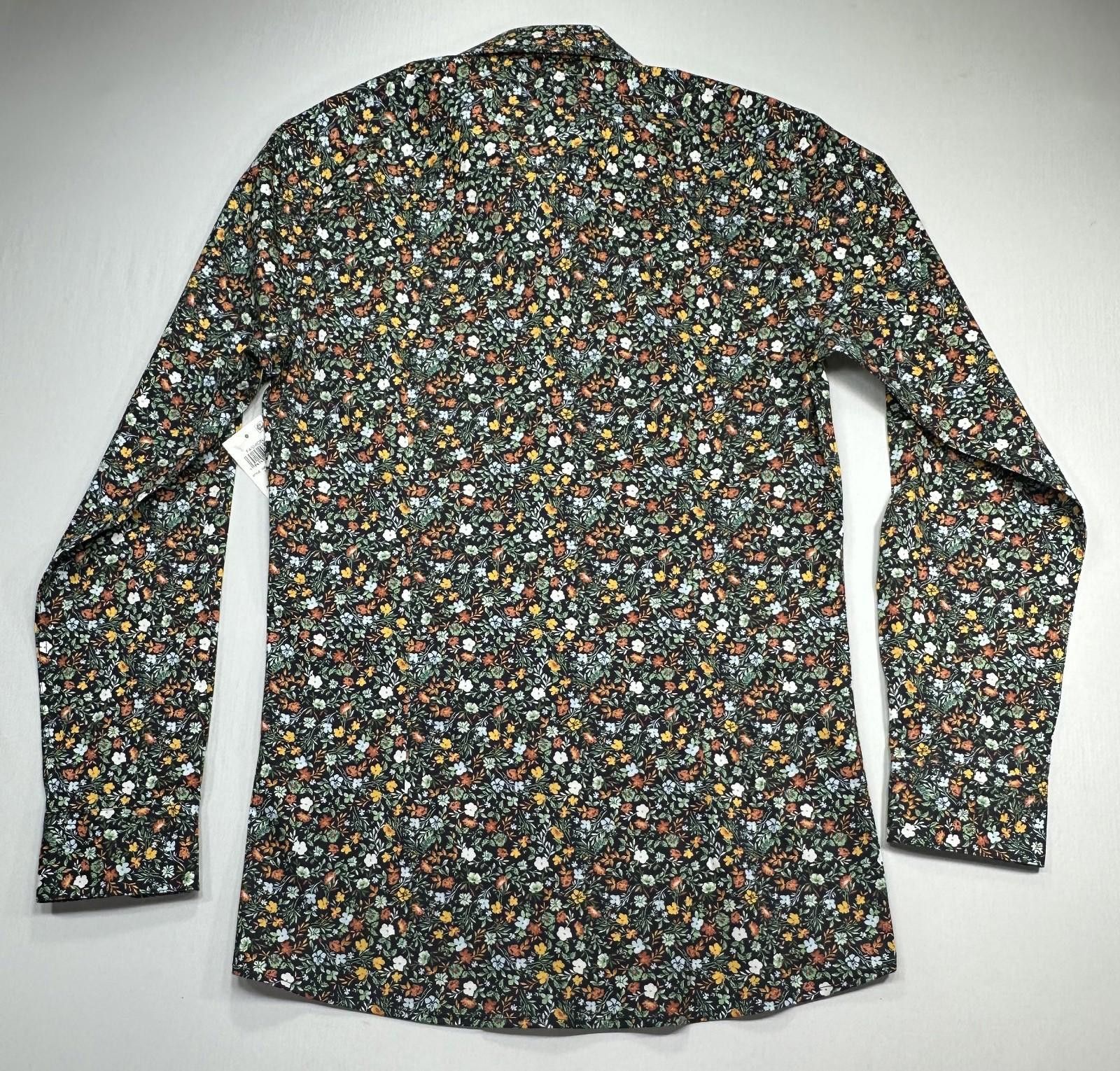 Bar III Bar III Easy Care Slim Fit Floral Pattern Button Down Small Size US S / EU 44-46 / 1 - 2 Thumbnail