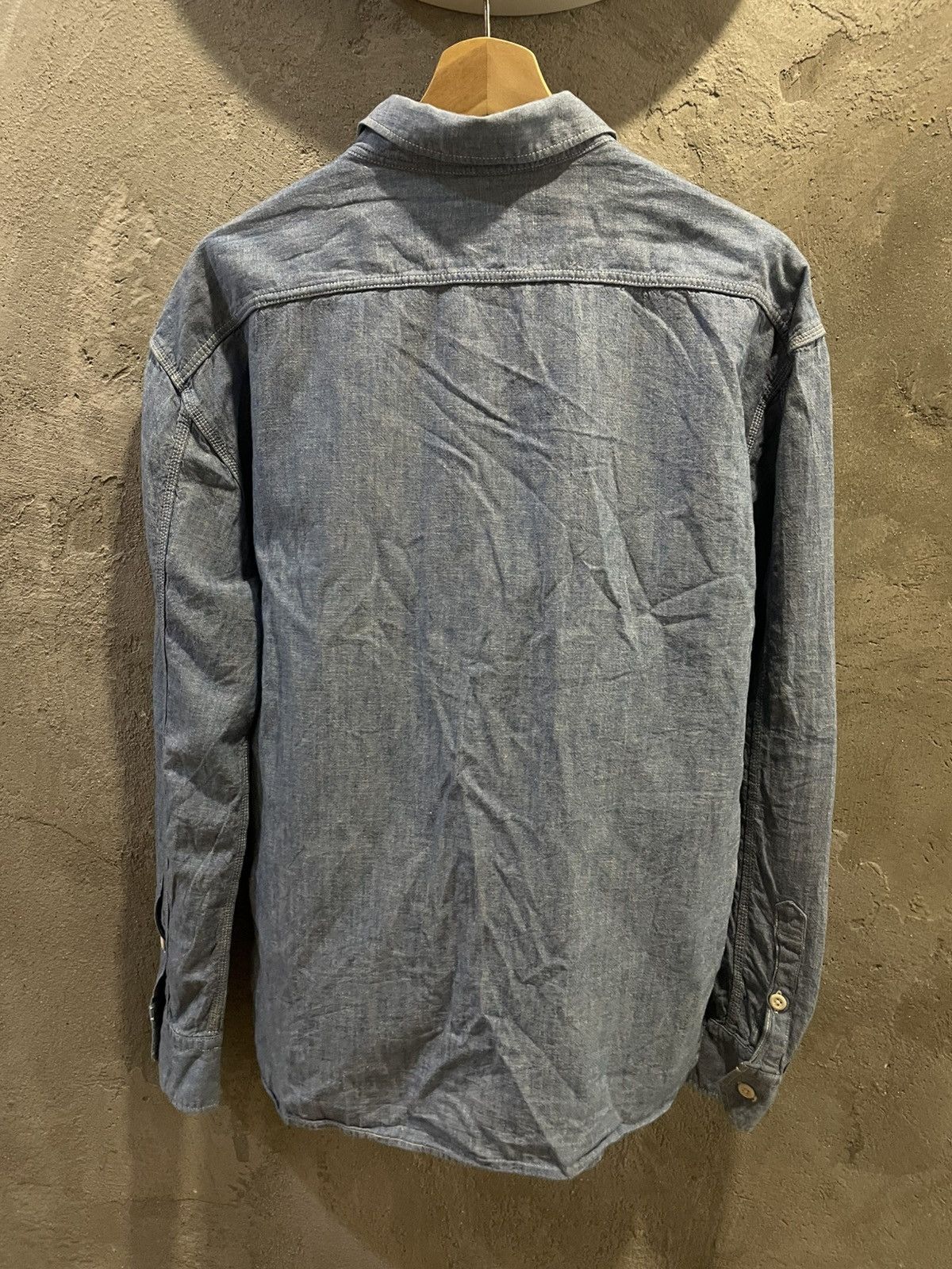 The Flat Head The Flat Head Japan Denime Selvedge Button Up Shirt Size US M / EU 48-50 / 2 - 2 Thumbnail