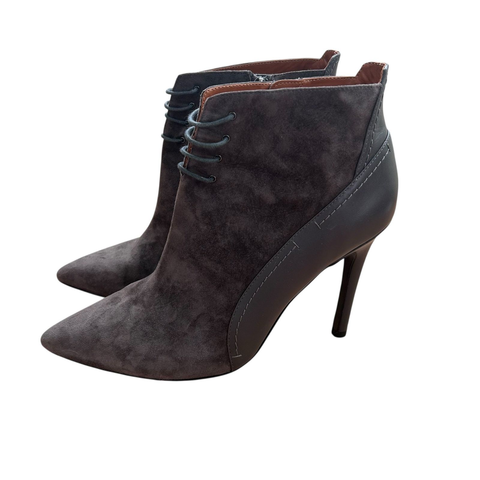 Other Halston Gray Suede Irene Stiletto Boots Sz 10 Size US 10 / IT 40 - 5 Thumbnail