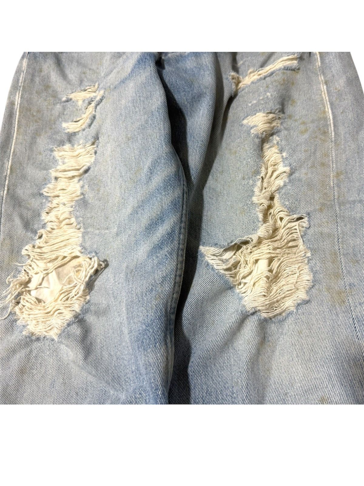 Vintage VTG 90s Levi's 501 Made in USA Thrashed Distressed Size US 29 - 3 Thumbnail