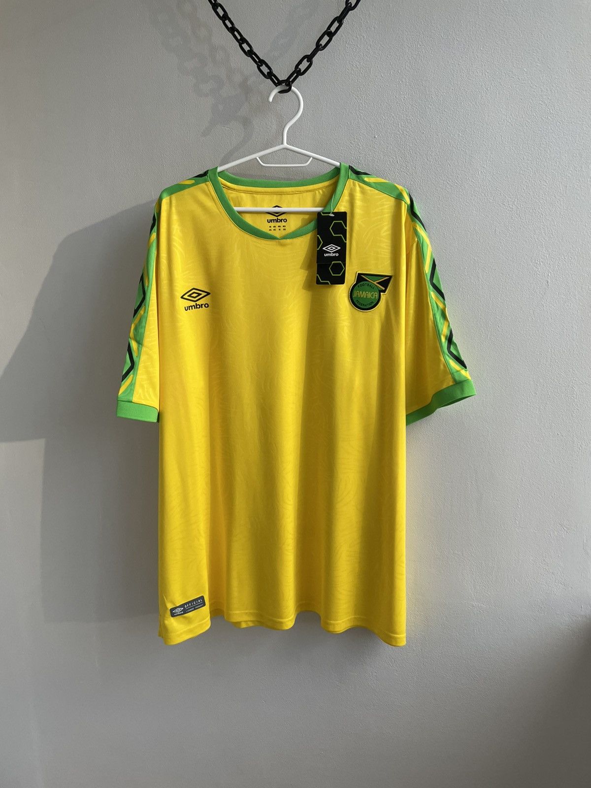 Other NEW Jamaica 2018 2019 Home Footbal Shirt Soccer Jersey Umbro Size US XXL / EU 58 / 5 - 1 Thumbnail