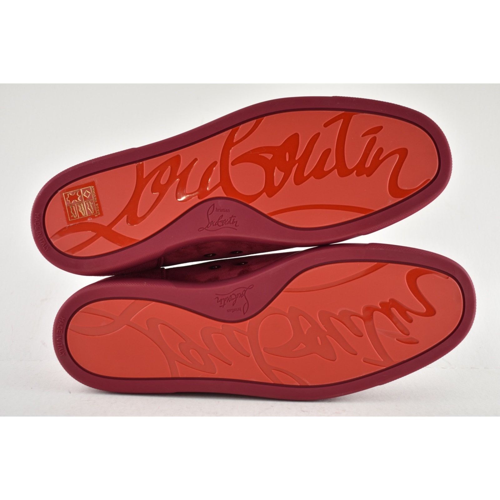 Christian Louboutin Christian Louboutin Louis Junior Spikes Flat Sanguine Red Size US 11 / EU 44 - 11 Thumbnail
