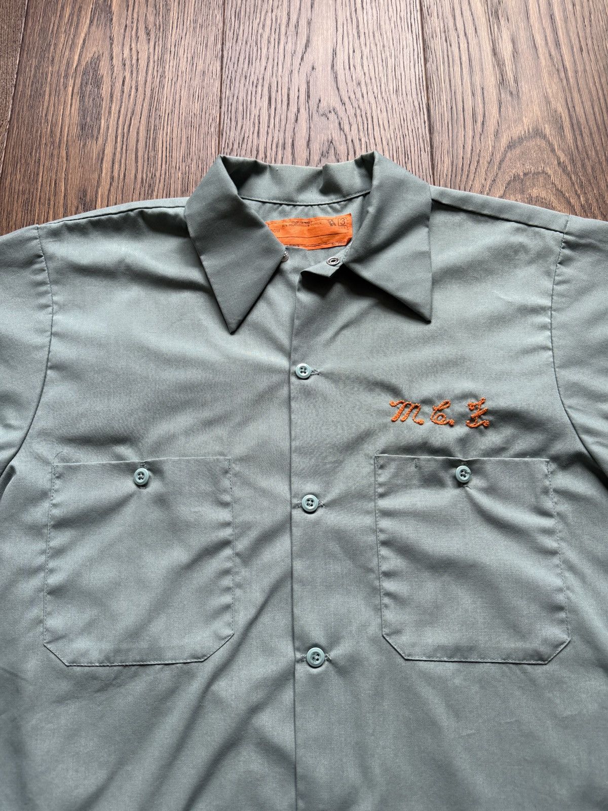 Vintage Vintage 70s Chain Stitched Button Up Work Shirt Size US M / EU 48-50 / 2 - 3 Thumbnail