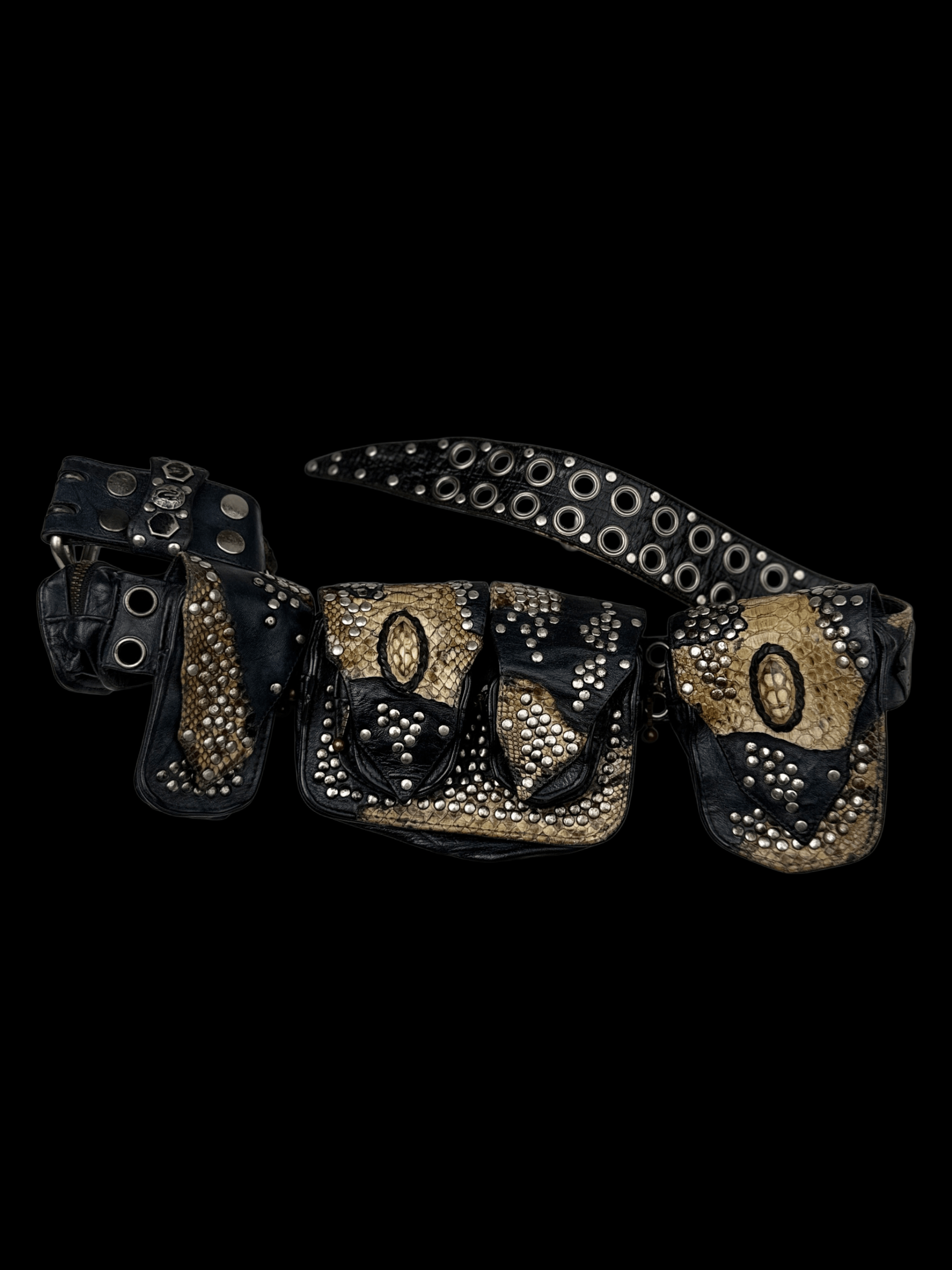 KMRii kmrii python studs & gemstones belt bag Size ONE SIZE - 1 Thumbnail