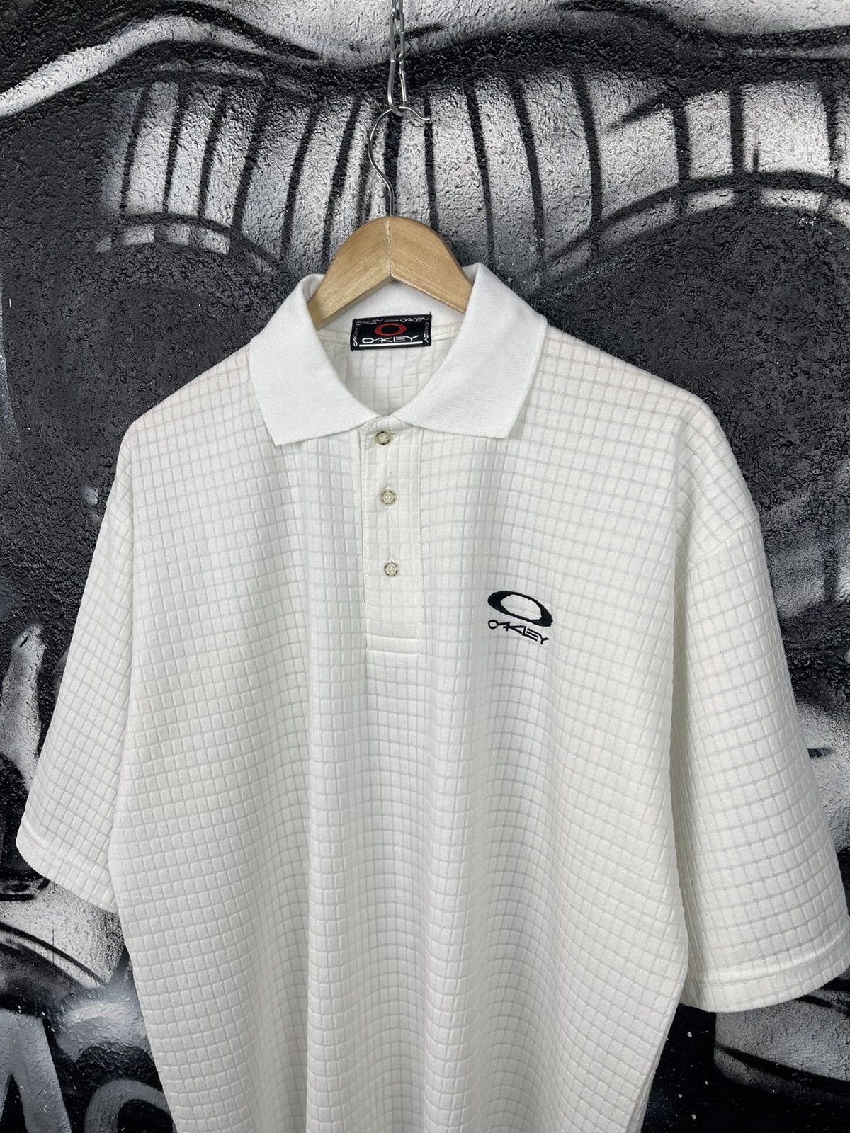 Oakley Oakley Textured Vintage Polo T-Shirt Men’s Size XL Size US XL / EU 56 / 4 - 4 Thumbnail