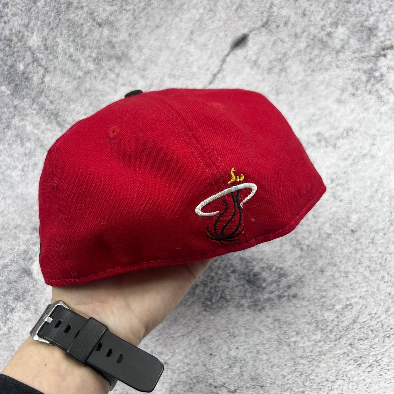 New Era New Era 59FIFTY Miami Heat Hardwood Classics Fitted Cap Size ONE SIZE - 5 Thumbnail