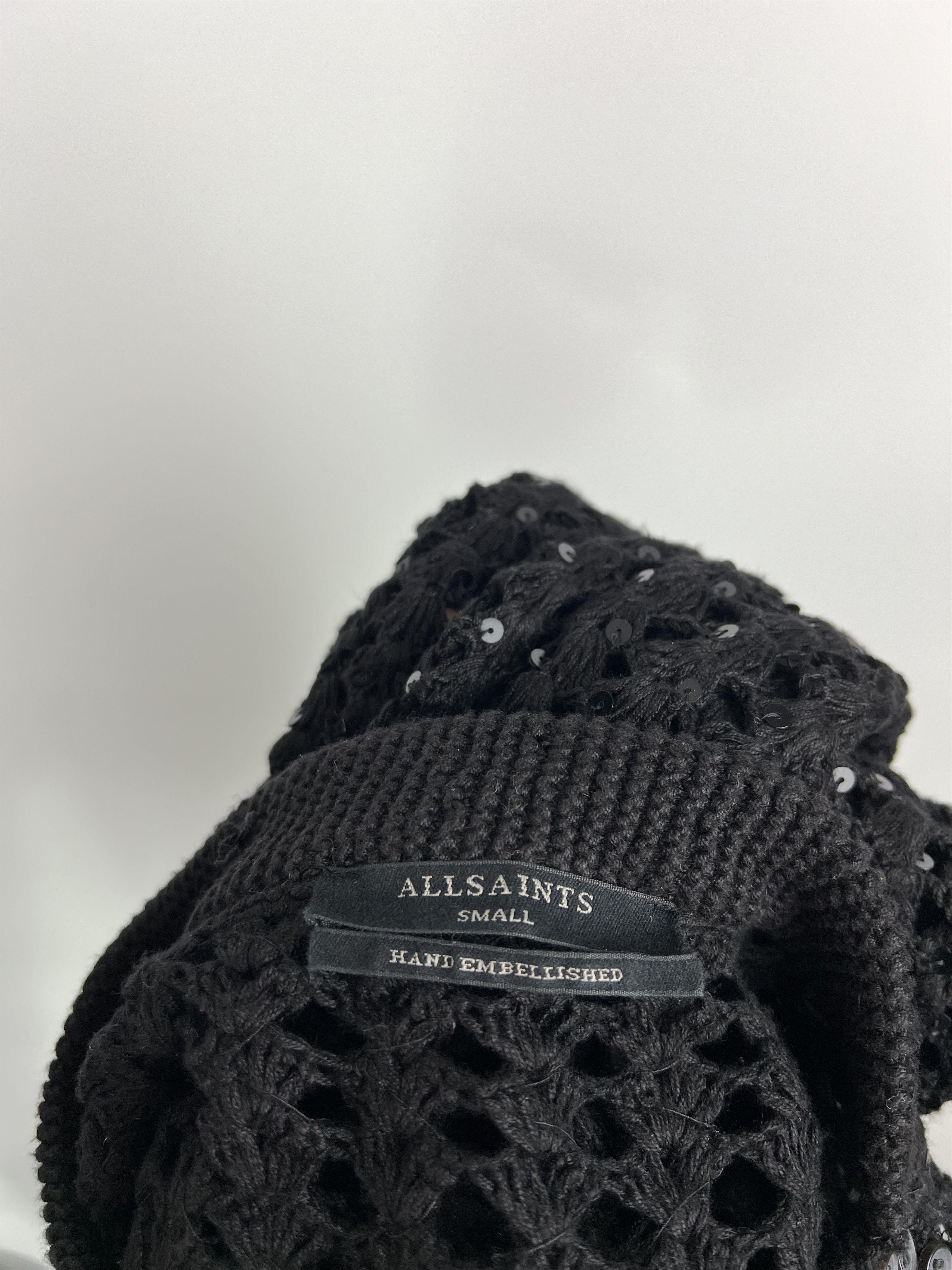 Allsaints AllSaints Women's Sequins Mesh Top Size S Hand Embellished Size S / US 4 / IT 40 - 5 Thumbnail