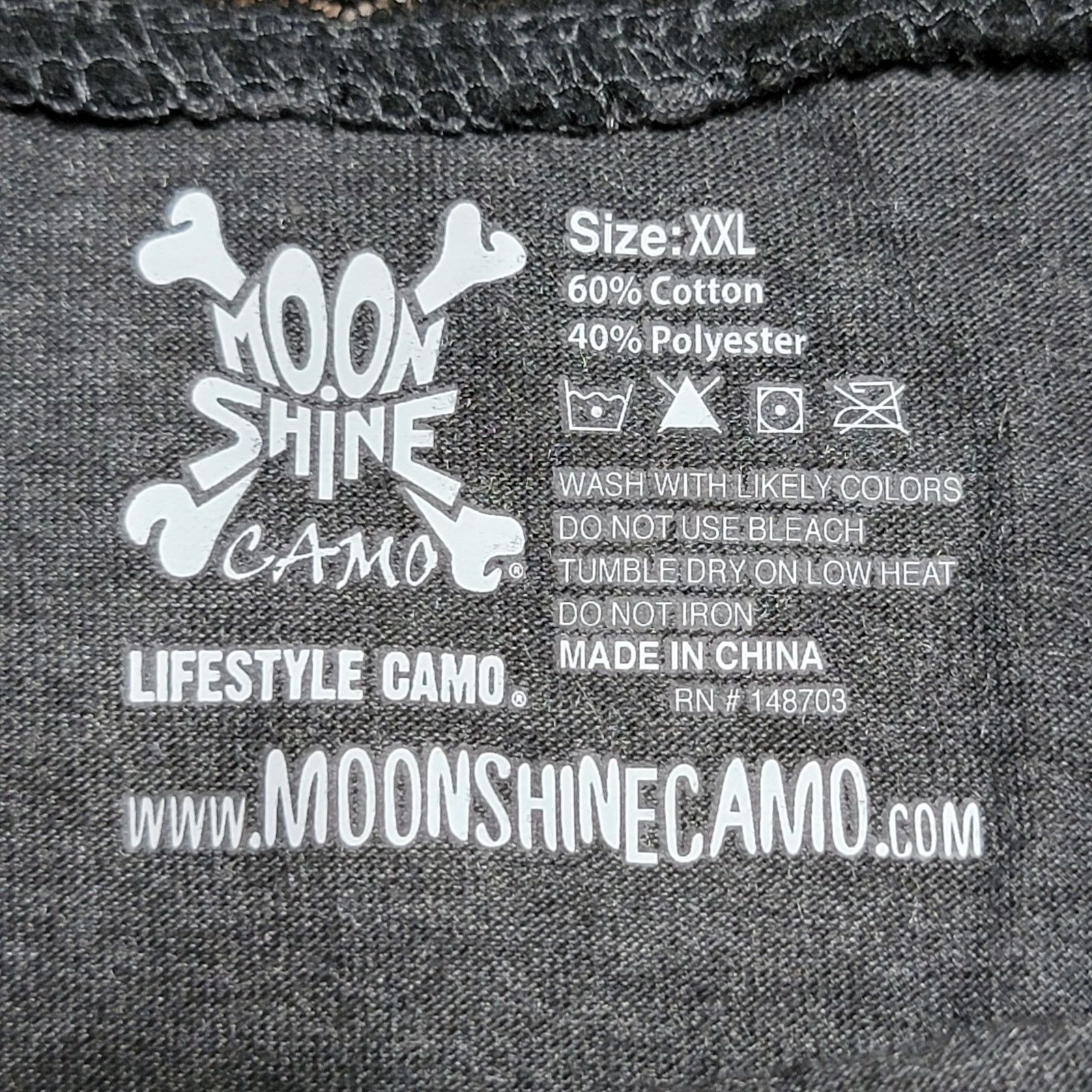 Other MoonShine Camo LS V-Neck Tee w/ Back Lace - XXL NWT Size XXL / US 16-18 / IT 52-54 - 5 Thumbnail