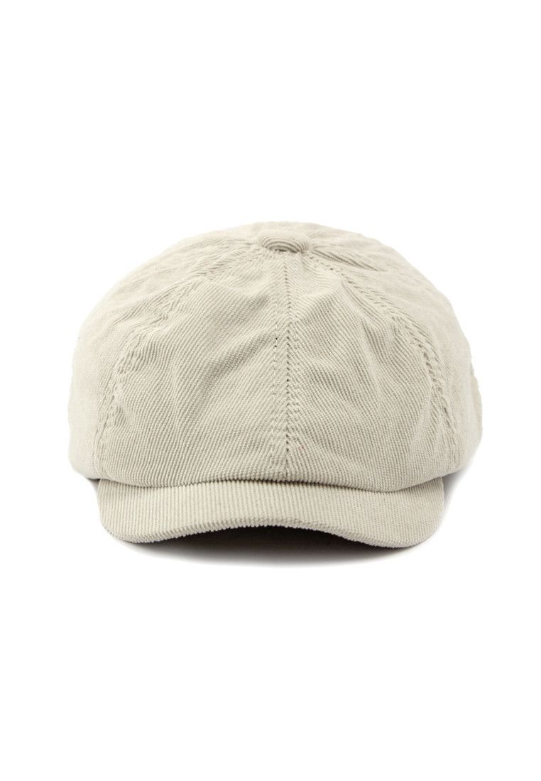 Other British Vintage Beige Corduroy Octagonal Hat Size ONE SIZE - 2 Thumbnail