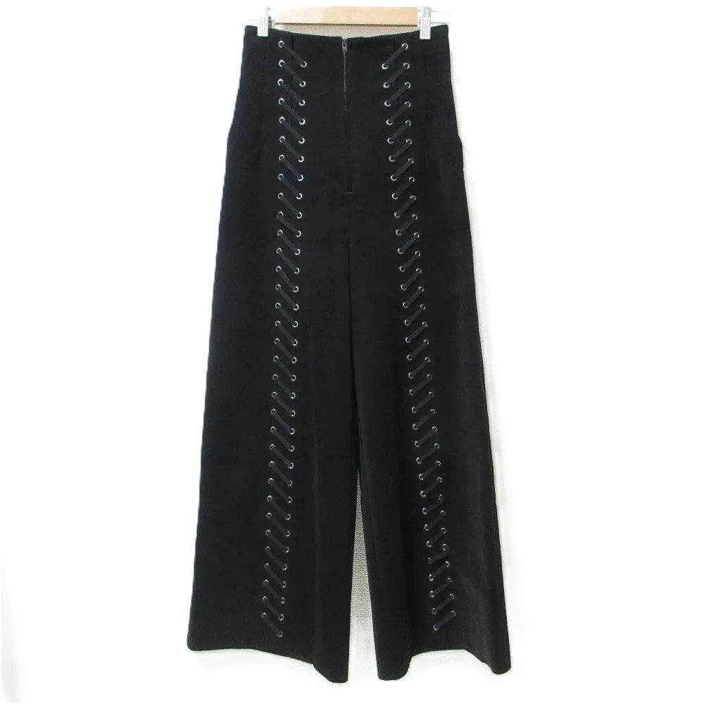 Other Mame Kurogouchi Black Wide-Leg Pants Size 25" / US 0 / IT 36 - 1 Thumbnail