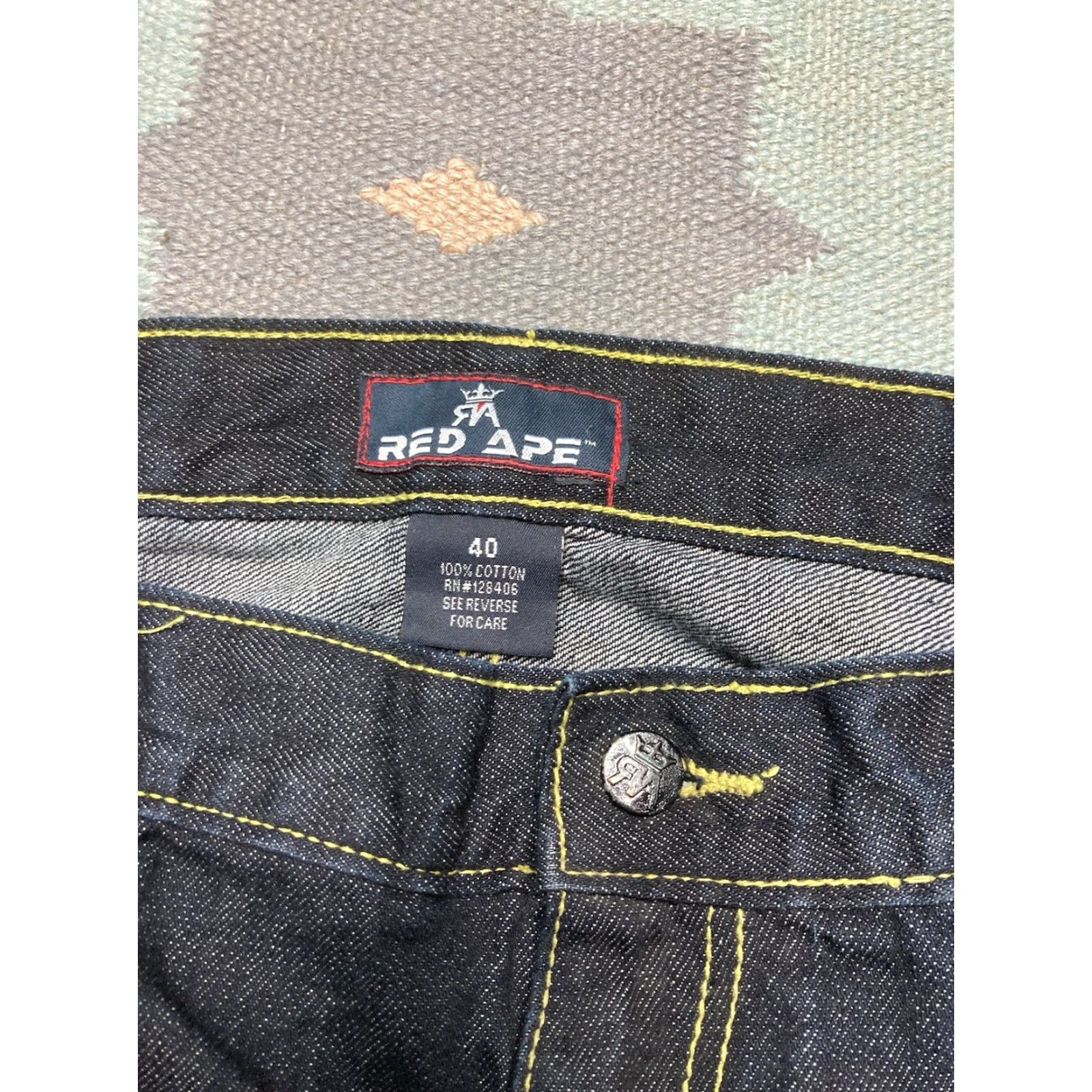 Vintage VINTAGE Red Ape Jeans Wide-Leg 42x34 Men Black Grunge Y2K Baggy Skater Size US 42 / EU 58 - 8 Thumbnail