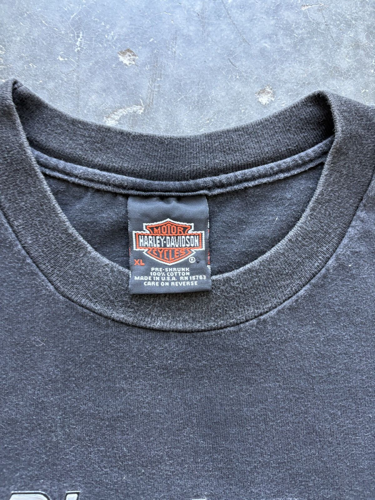 Harley Davidson Vintage 90s Harley Davidson Graphic Tee Faded Black Size US L / EU 52-54 / 3 - 4 Thumbnail