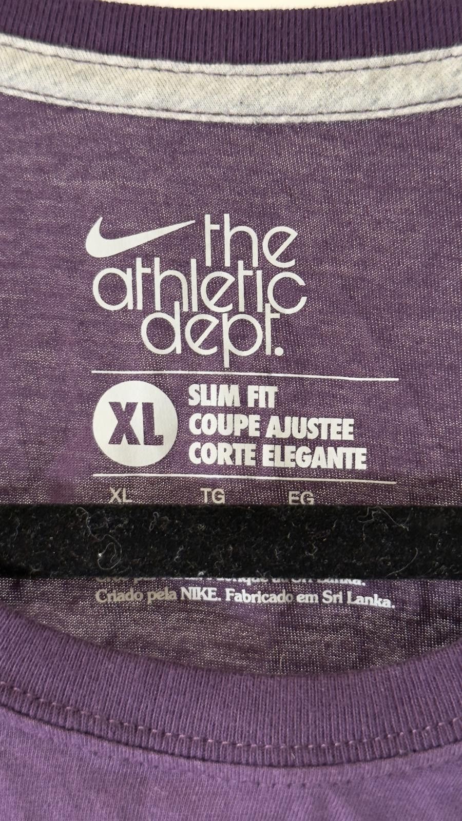 Nike Nike Athletic Dept. Slim Fit T-Shirt - Purple Color Size XL / US 12-14 / IT 48-50 - 3 Thumbnail