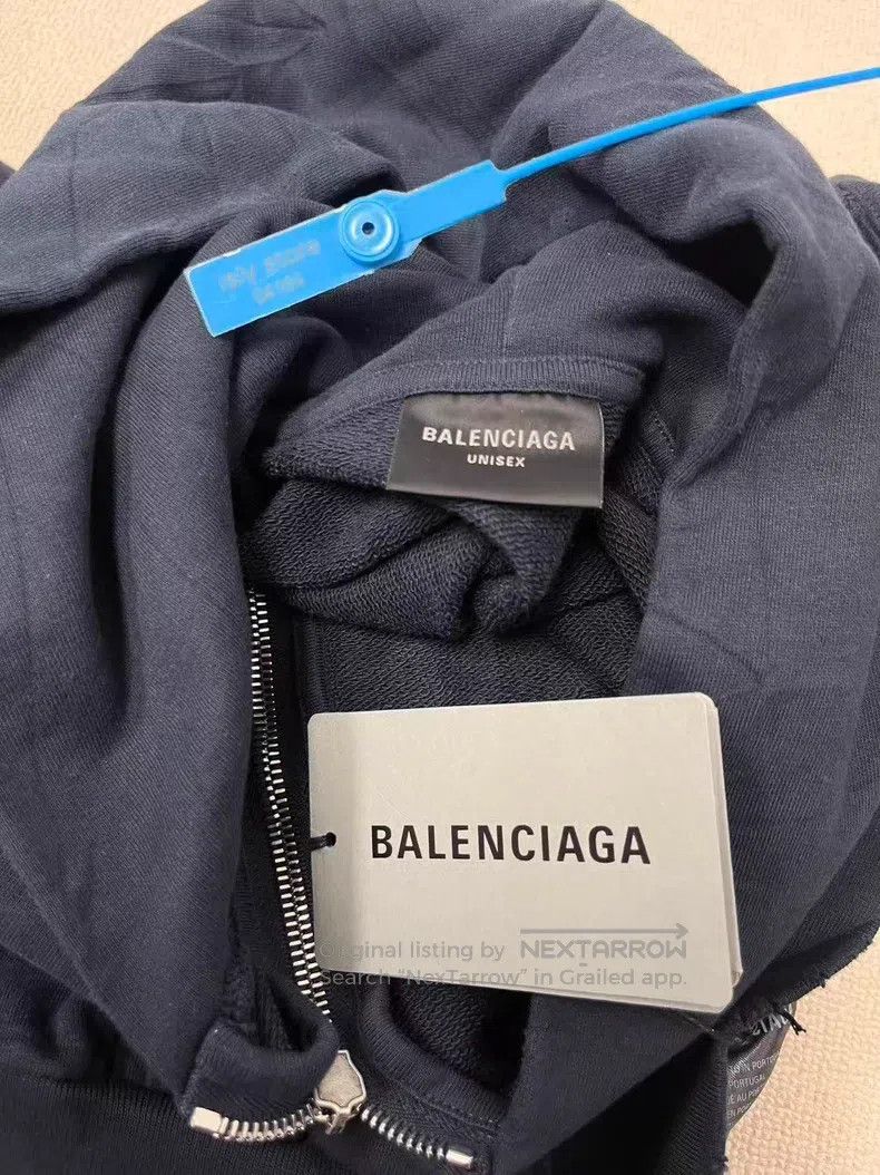 Balenciaga Balenciaga Letter Pattern Printed Zip Hooded Long Sleeve S Size US S / EU 44-46 / 1 - 5 Thumbnail