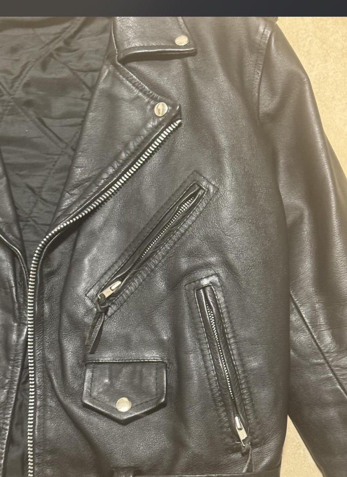 Other Pro Sports Leather Biker Jacket Size US L / EU 52-54 / 3 - 4 Thumbnail