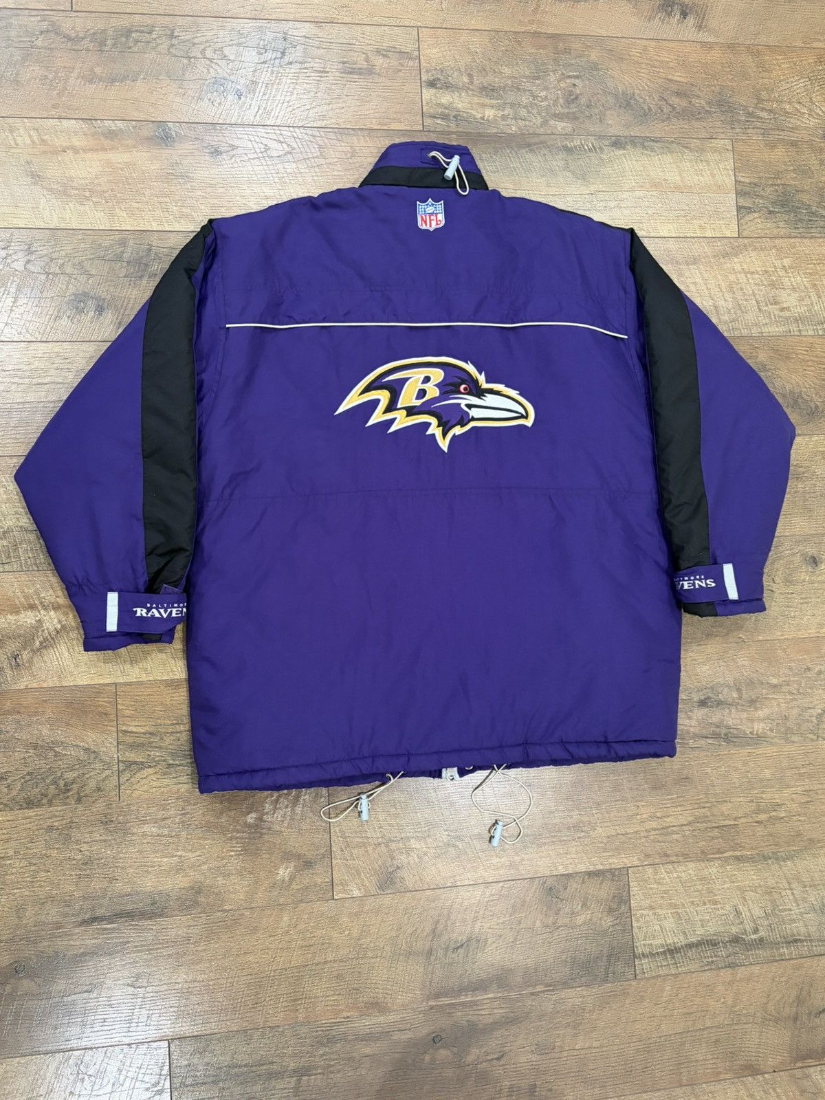 Reebok Vintage 90s Baltimore Ravens Quilted Reebok Puffer Jacket XL Size US XL / EU 56 / 4 - 1 Thumbnail
